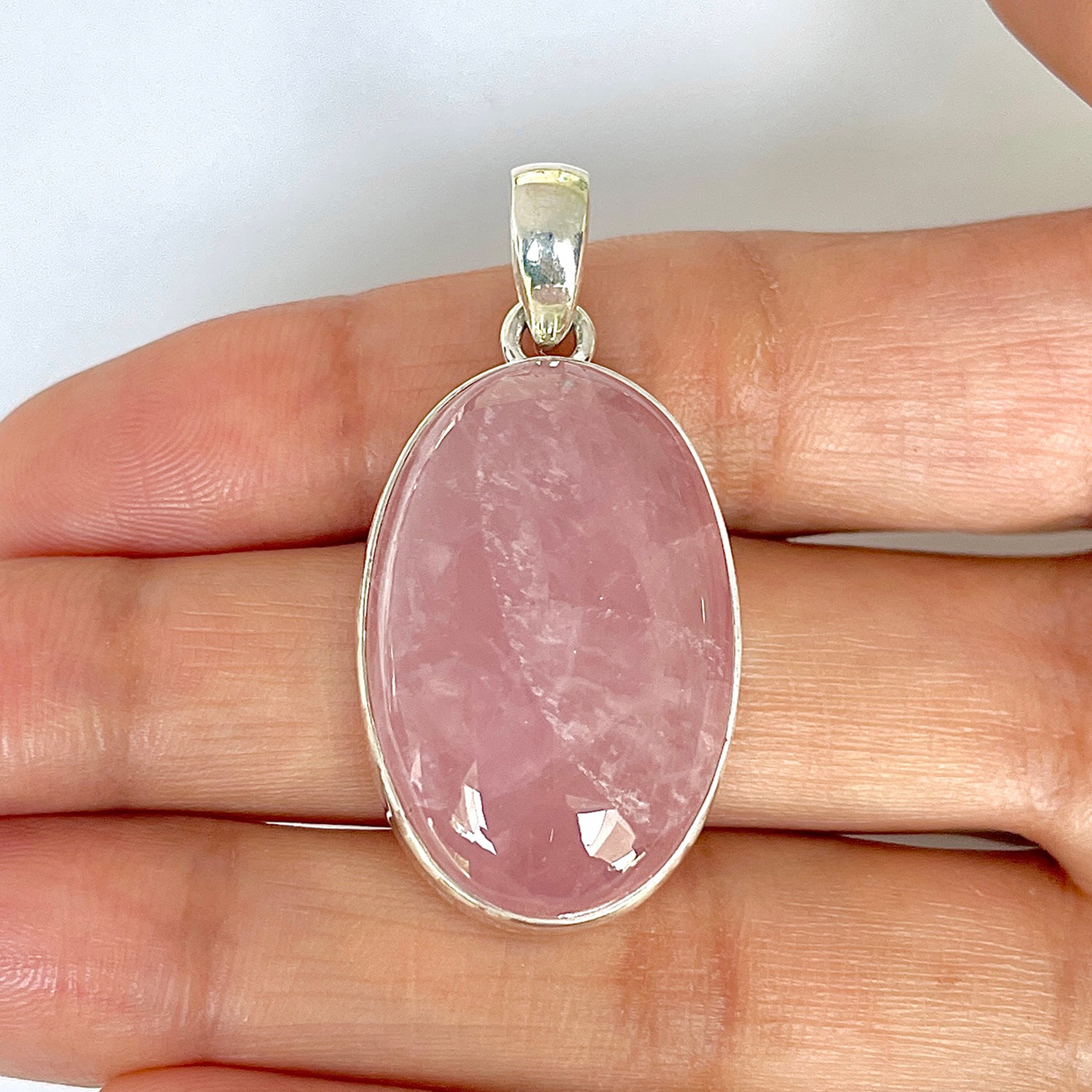 Rose Quartz Pendant-(RSQ-1-92)