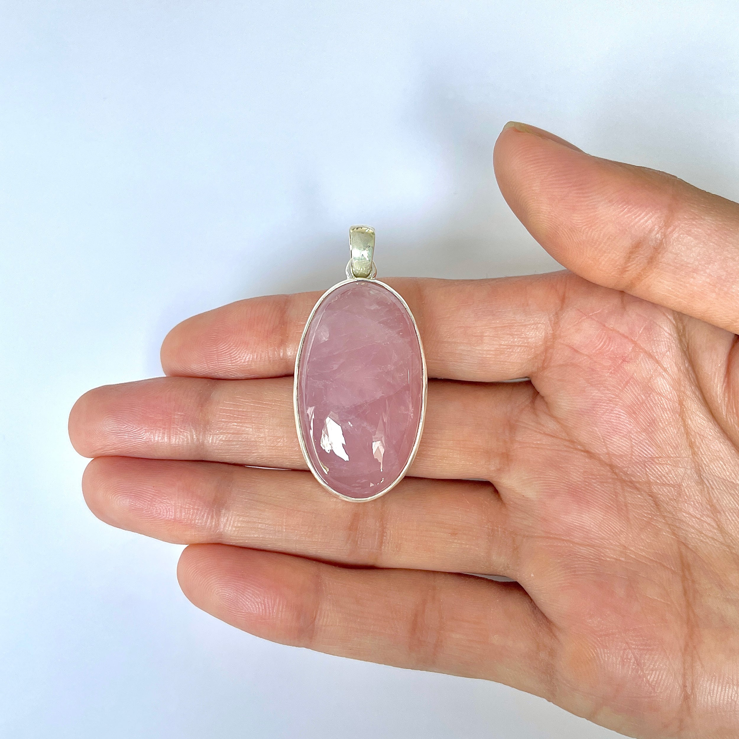 Rose Quartz Pendant-(RSQ-1-93)
