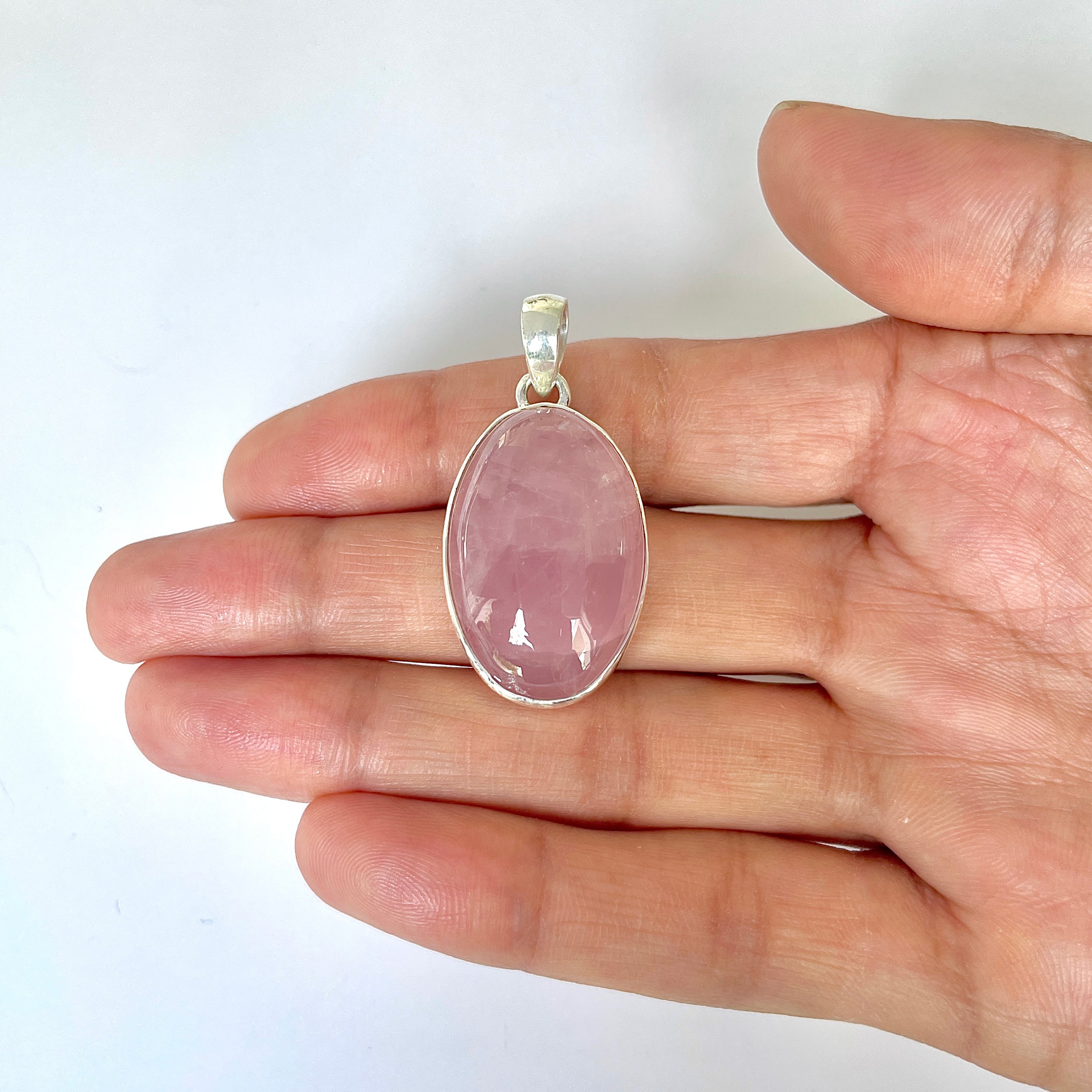 Rose Quartz Pendant-(RSQ-1-97)