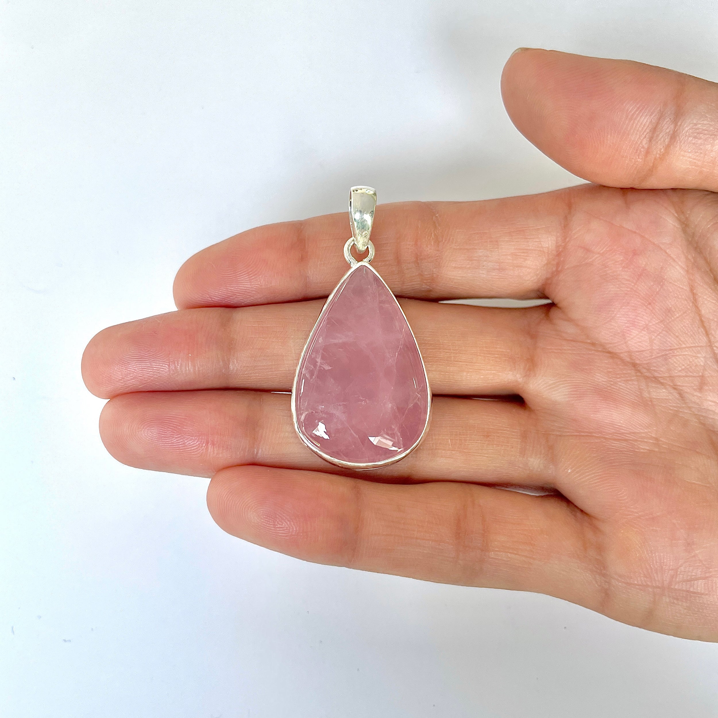 Rose Quartz Pendant-(RSQ-1-98)
