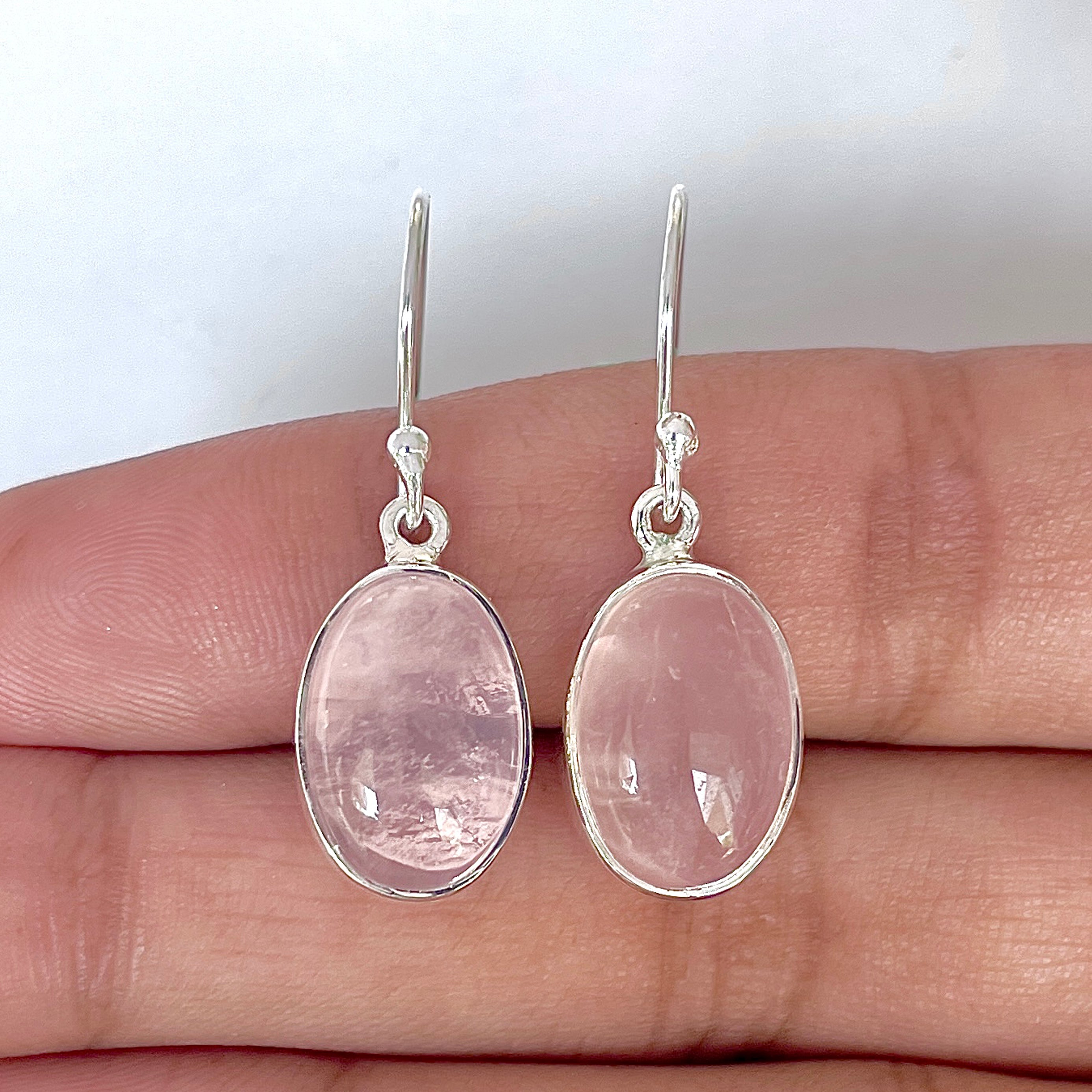 Rose Quartz Earring-(RSQ-3-44)