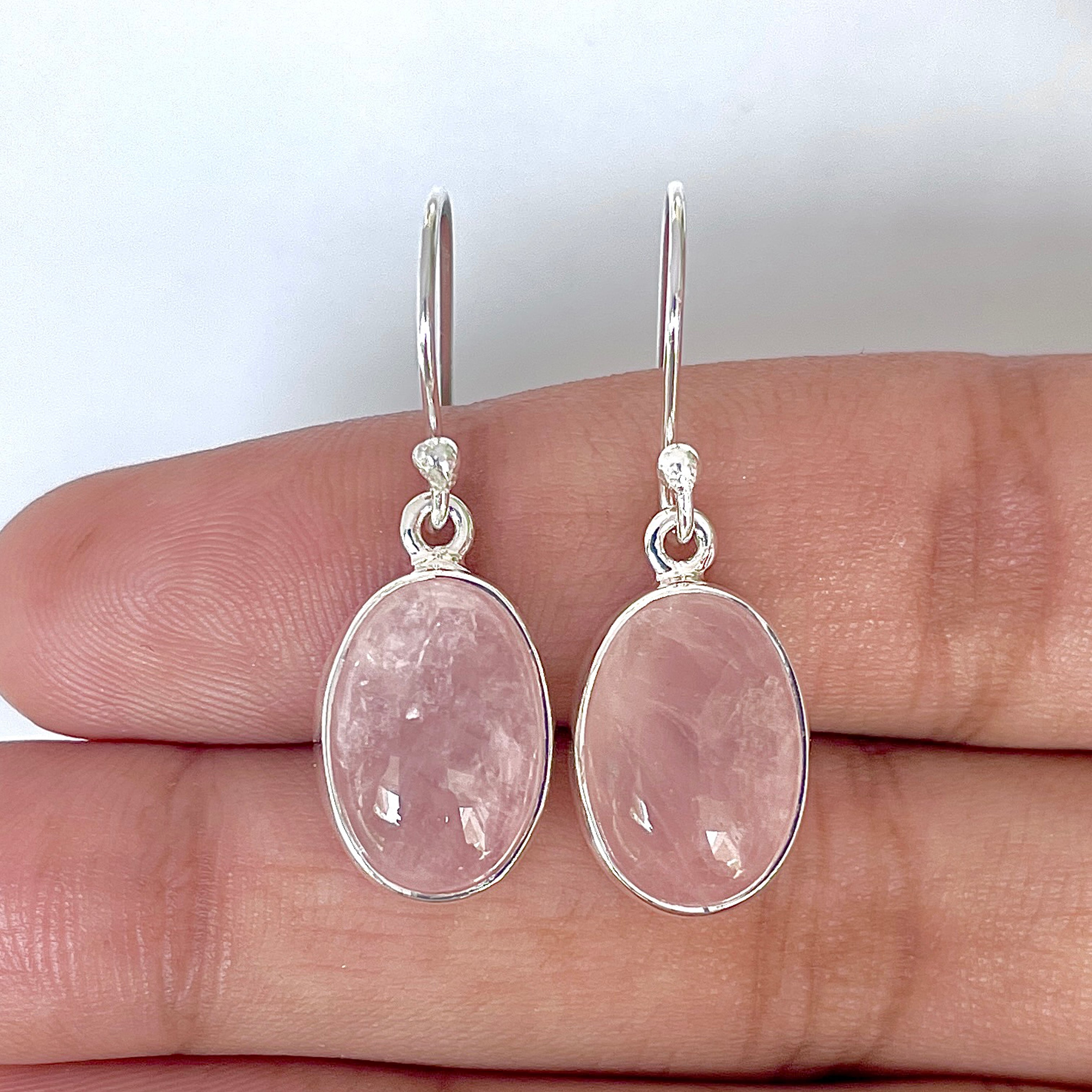 Rose Quartz Earring-(RSQ-3-52)