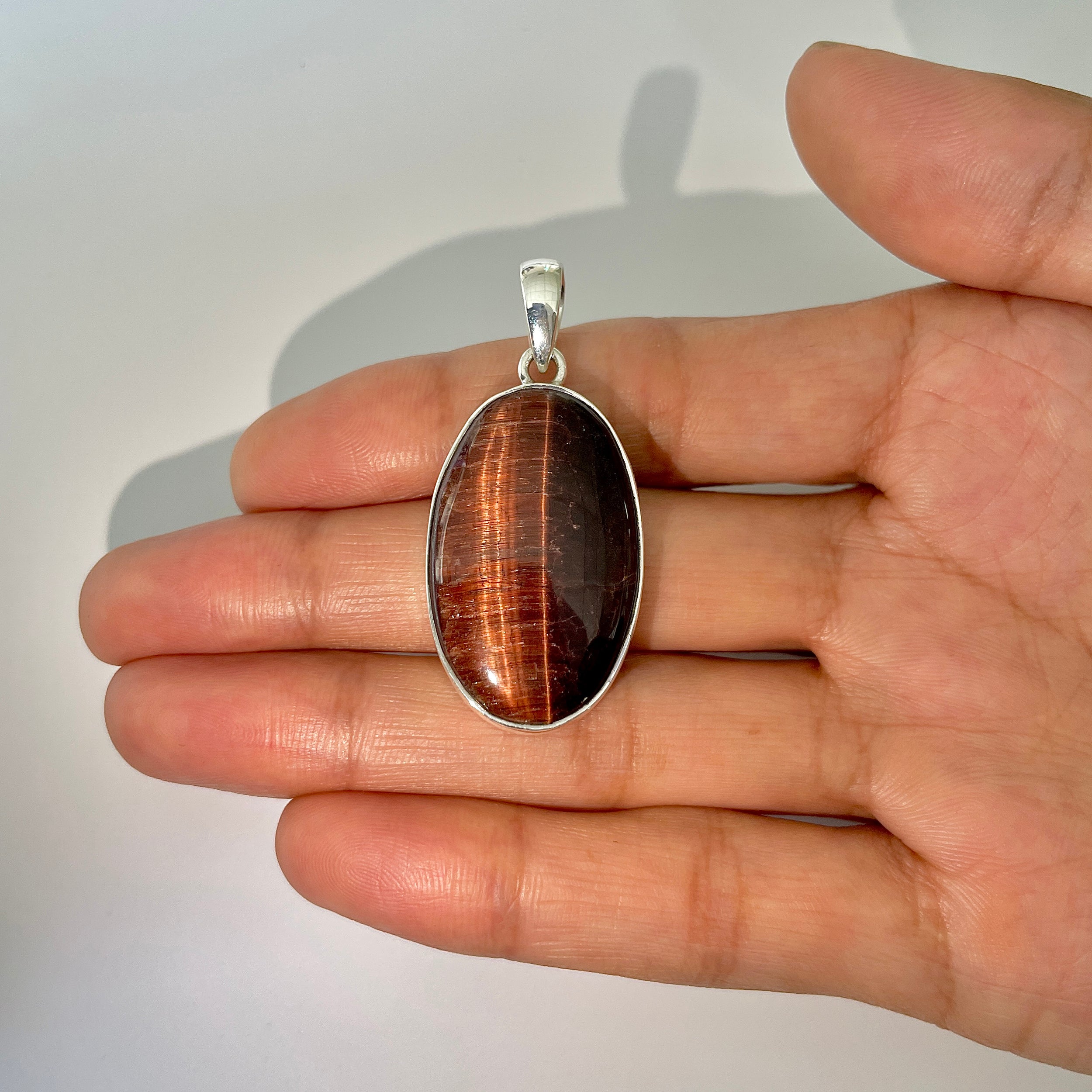 Red Tiger Eye Pendant-(RTE-1-11)