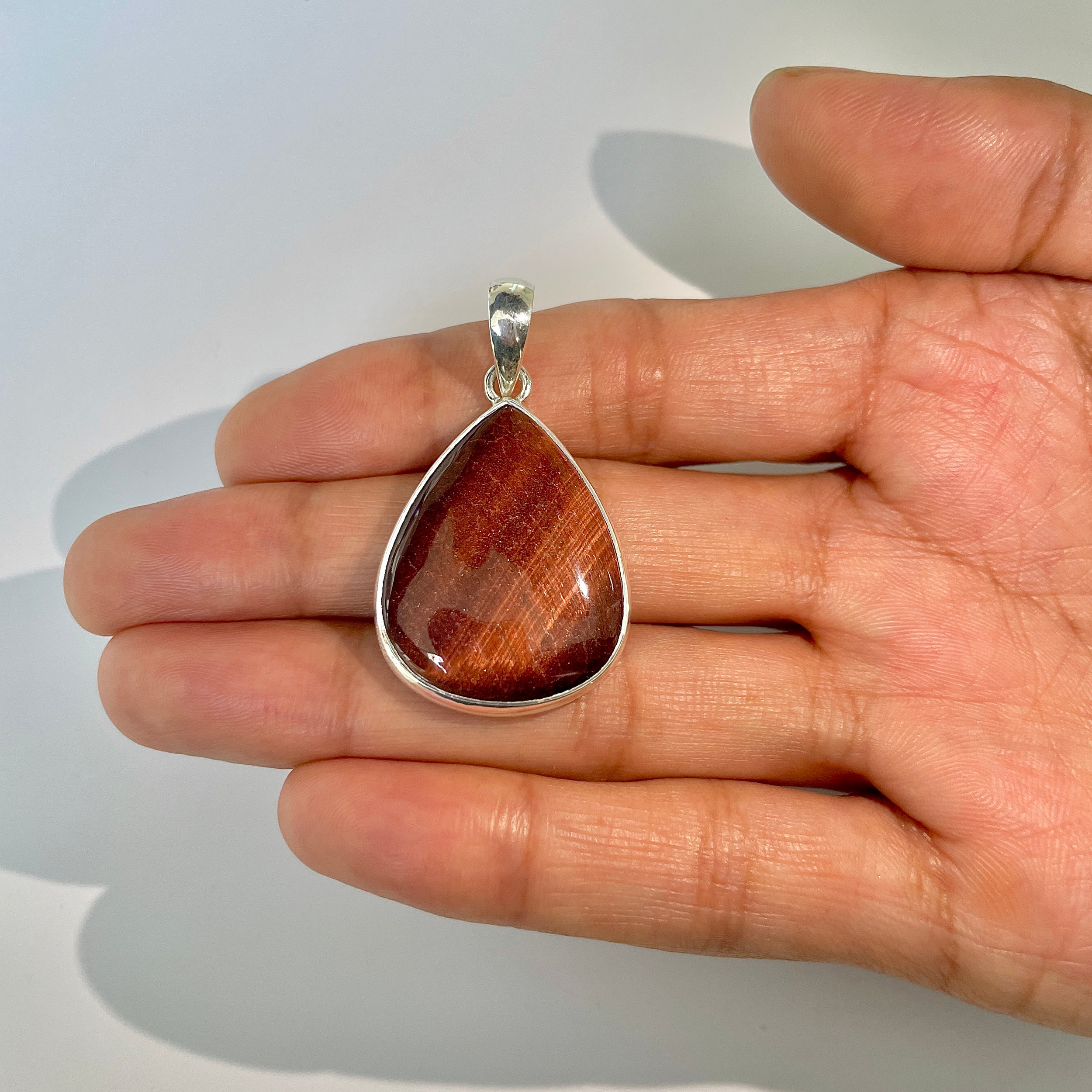 Red Tiger Eye Pendant-(RTE-1-13)