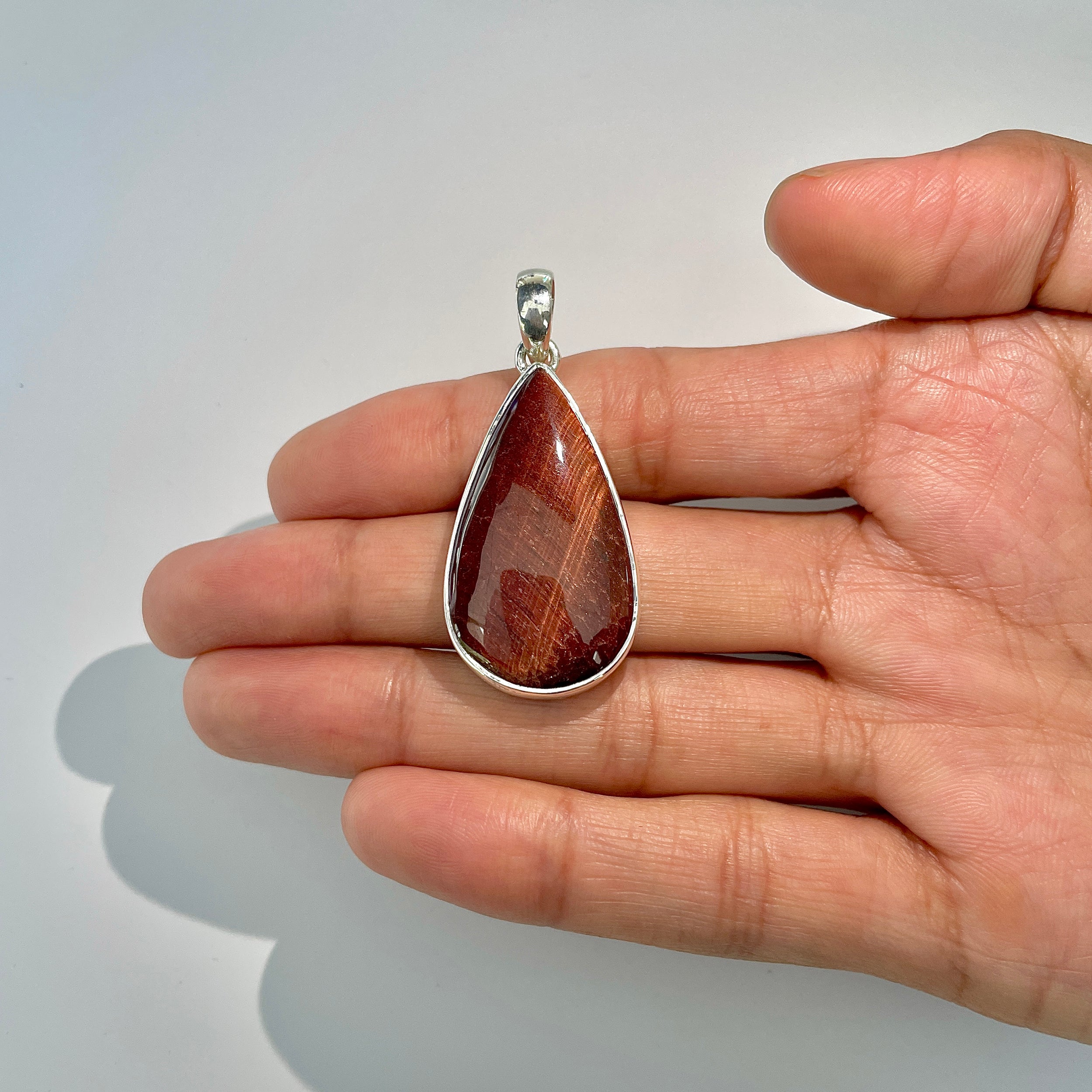 Red Tiger Eye Pendant-(RTE-1-16)