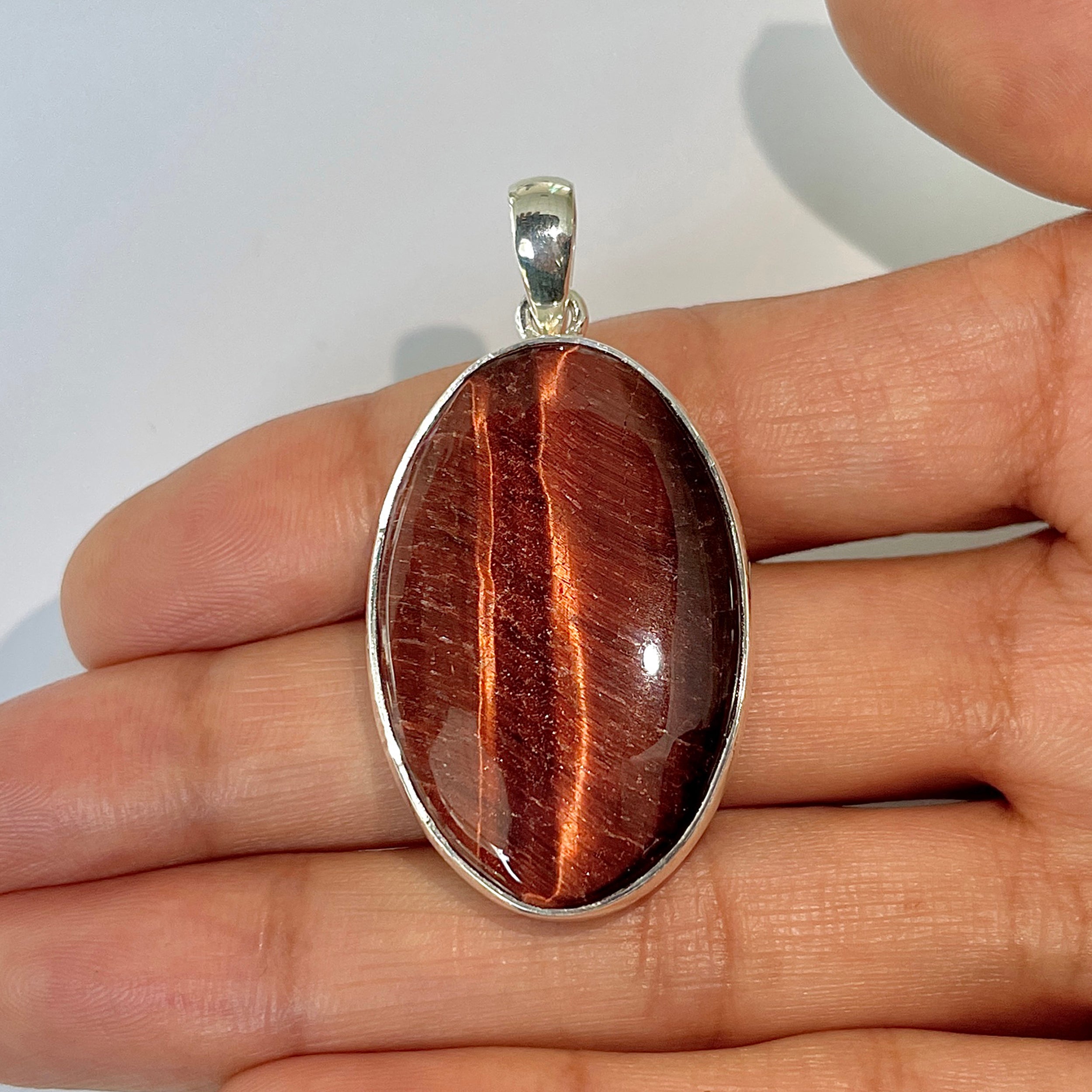 Red Tiger Eye Pendant-(RTE-1-17)