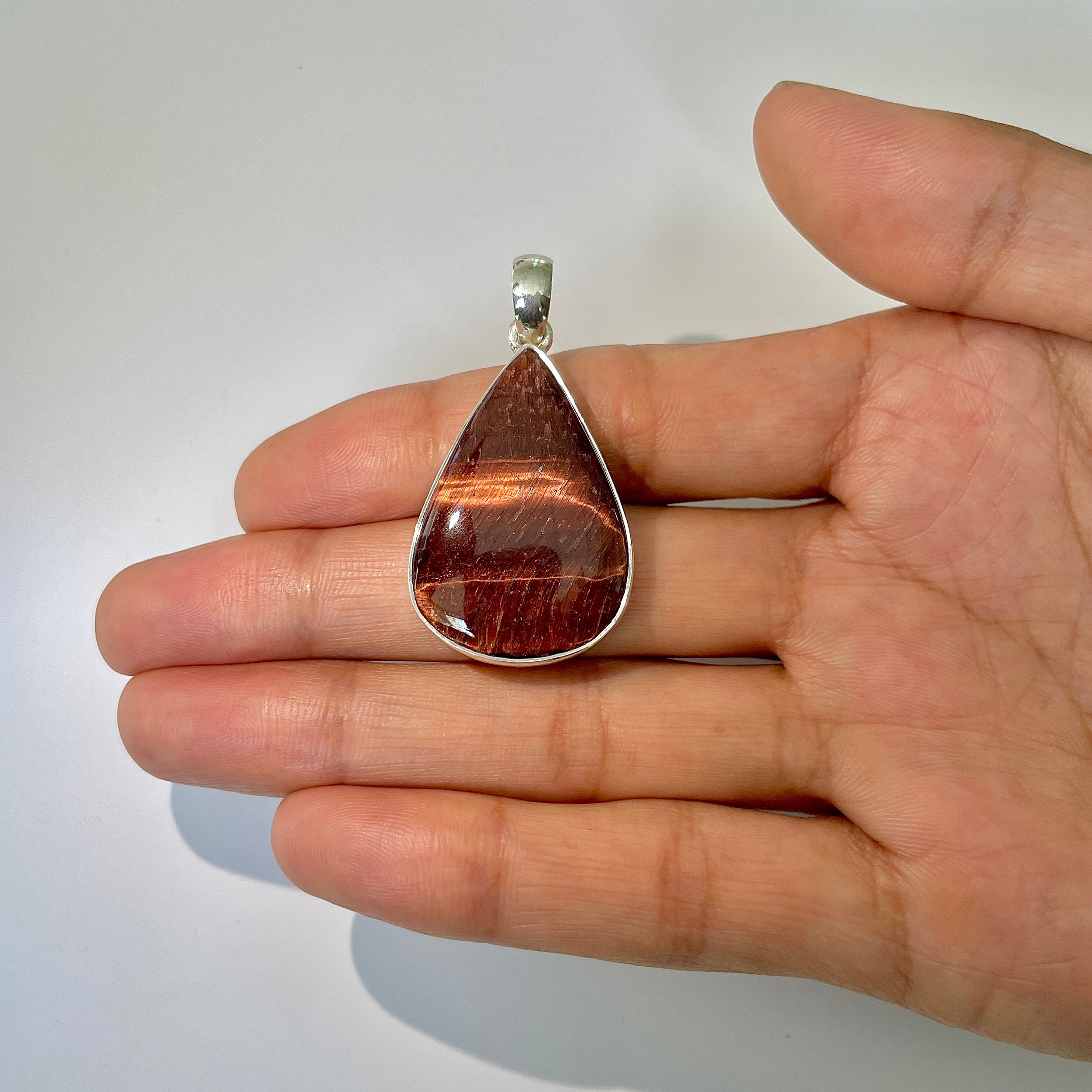 Red Tiger Eye Pendant-(RTE-1-18)