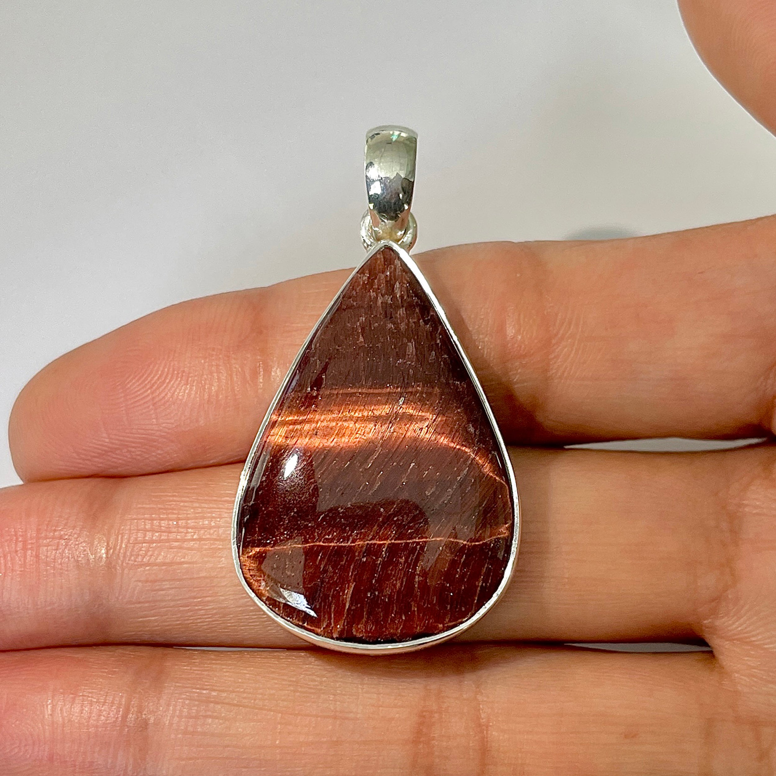 Red Tiger Eye Pendant-(RTE-1-18)