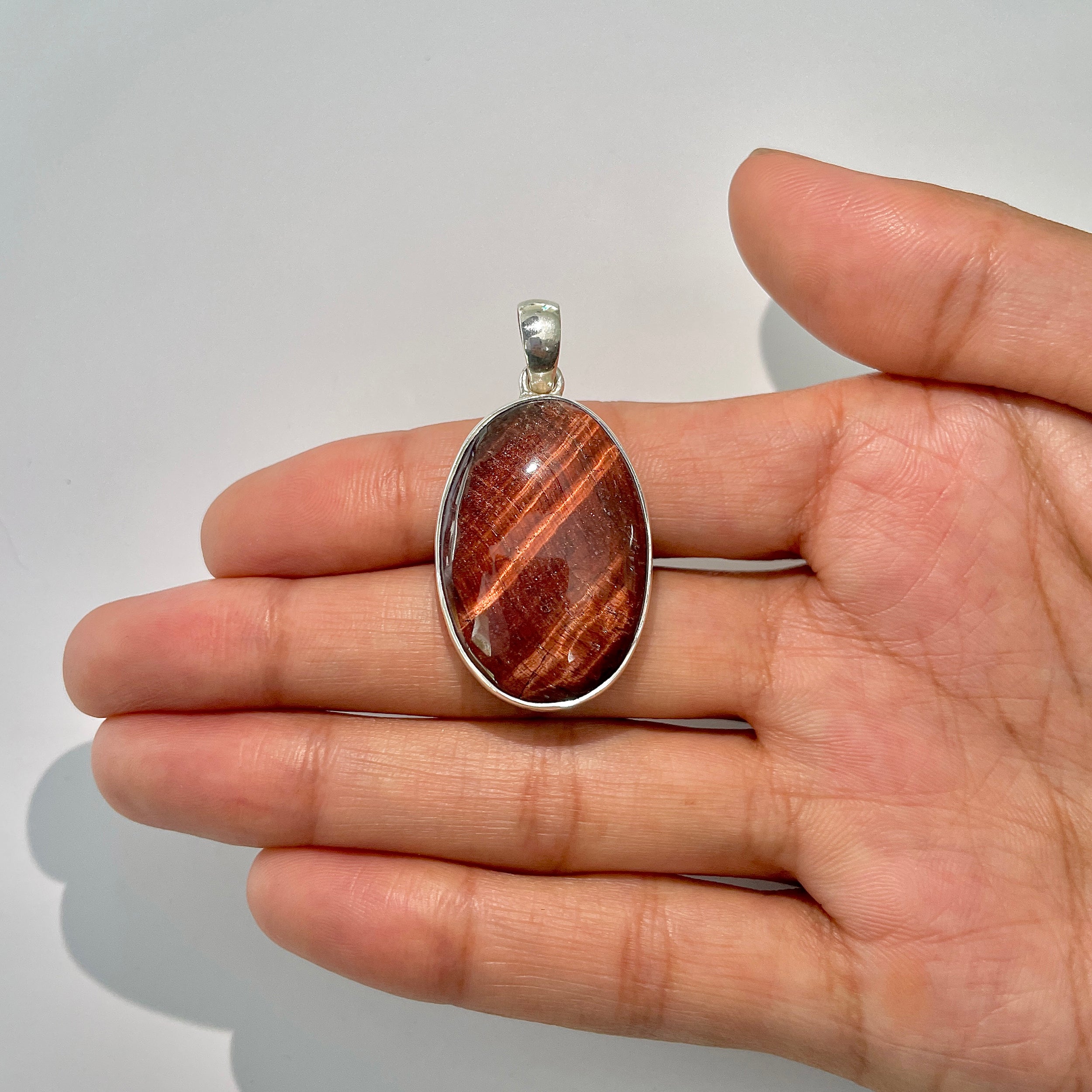 Red Tiger Eye Pendant-(RTE-1-2)