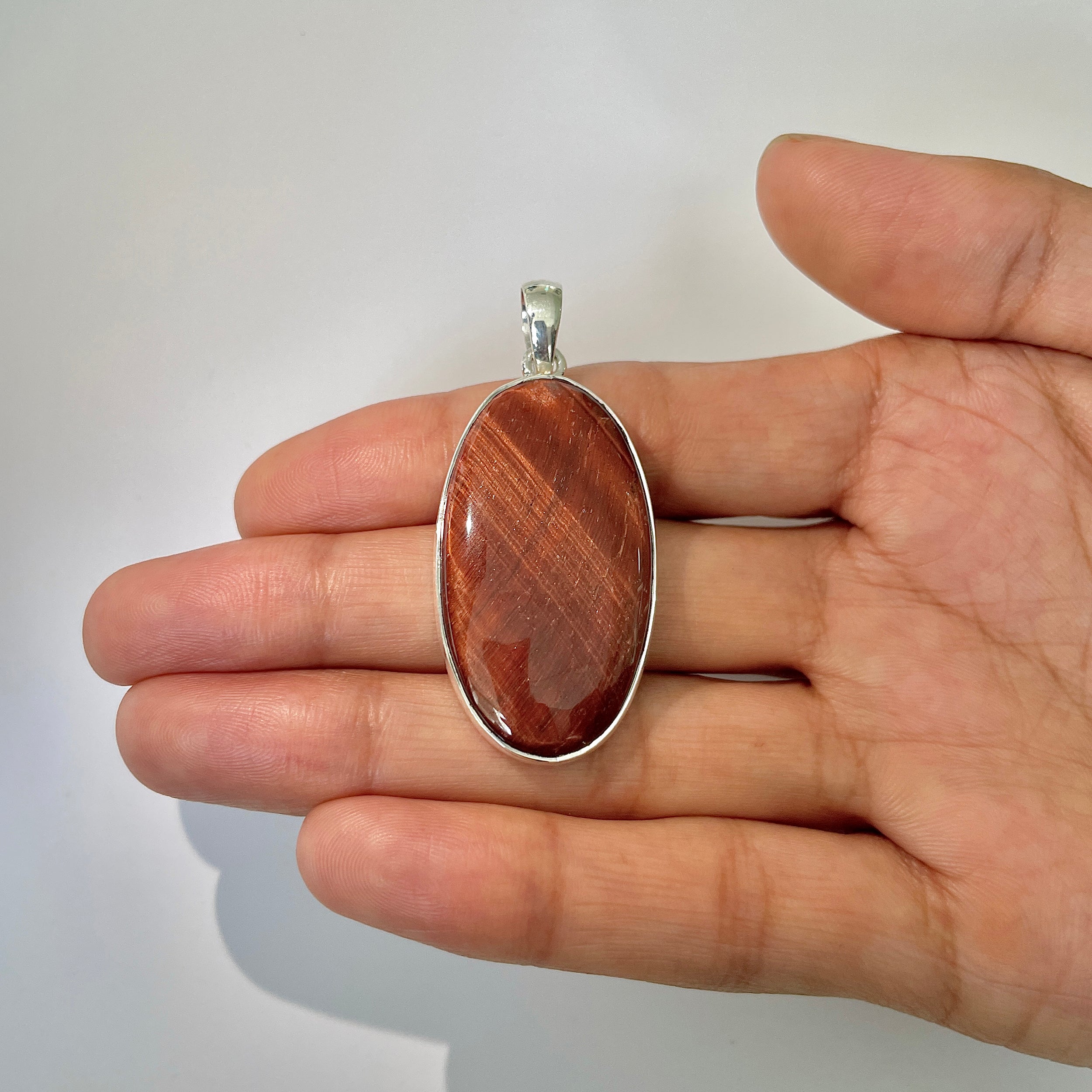 Red Tiger Eye Pendant-(RTE-1-21)