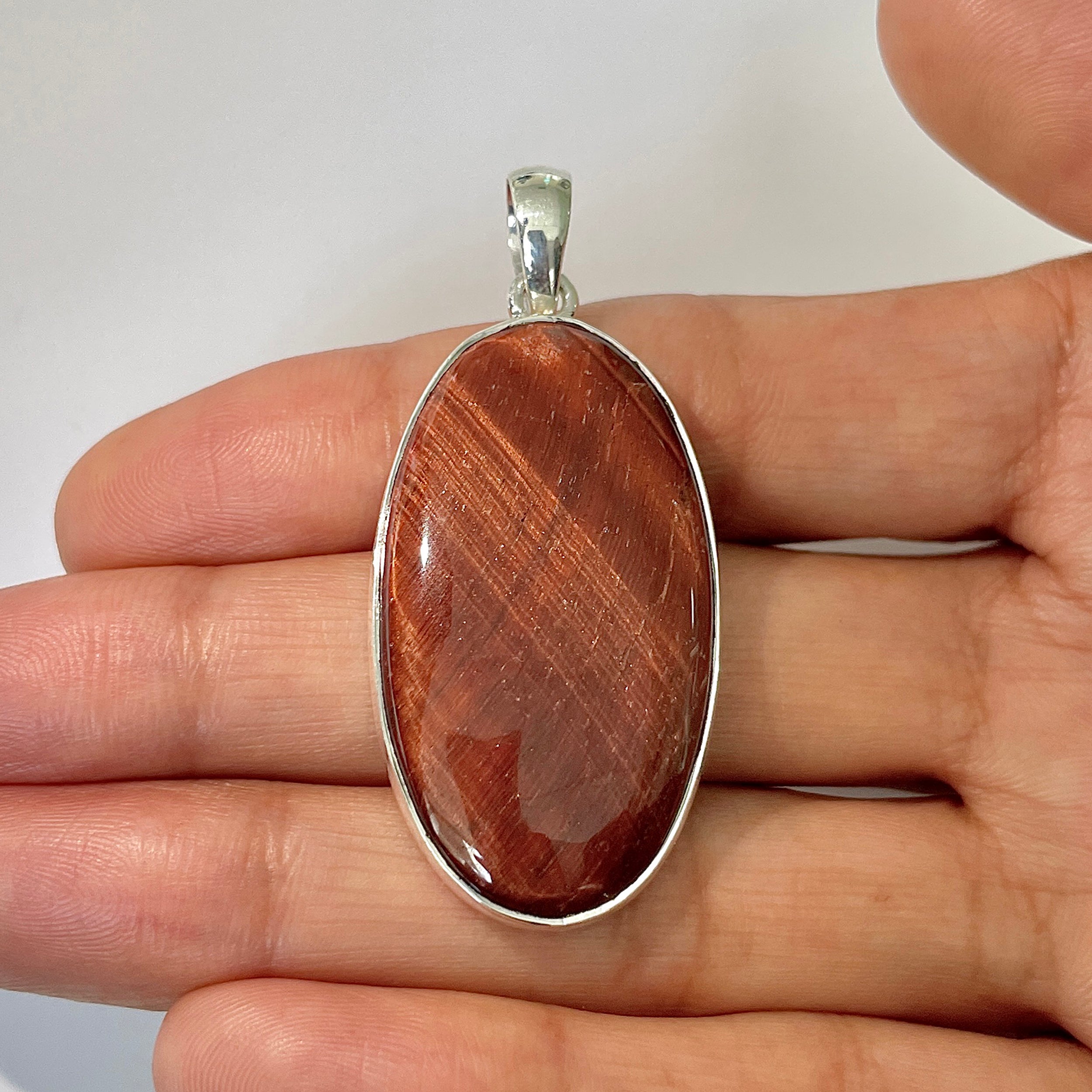 Red Tiger Eye Pendant-(RTE-1-21)