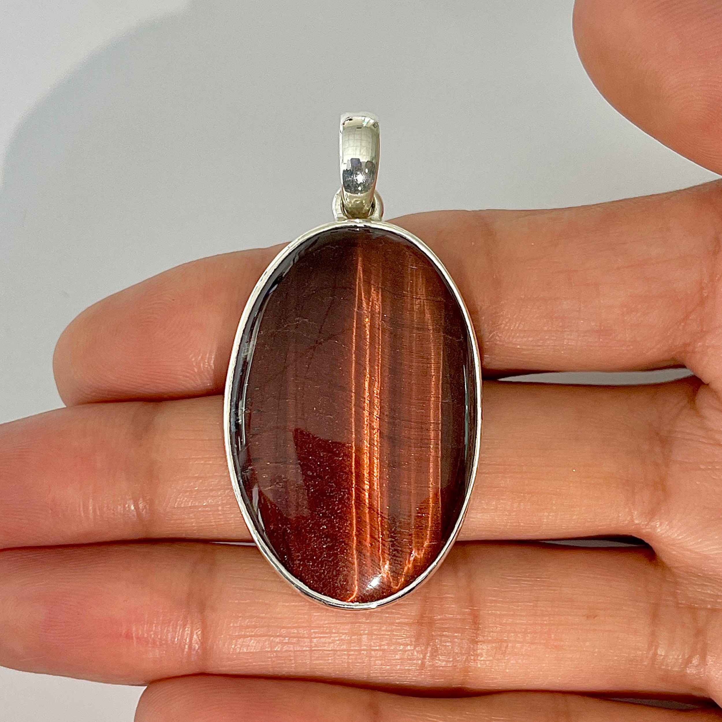 Red Tiger Eye Pendant-(RTE-1-22)