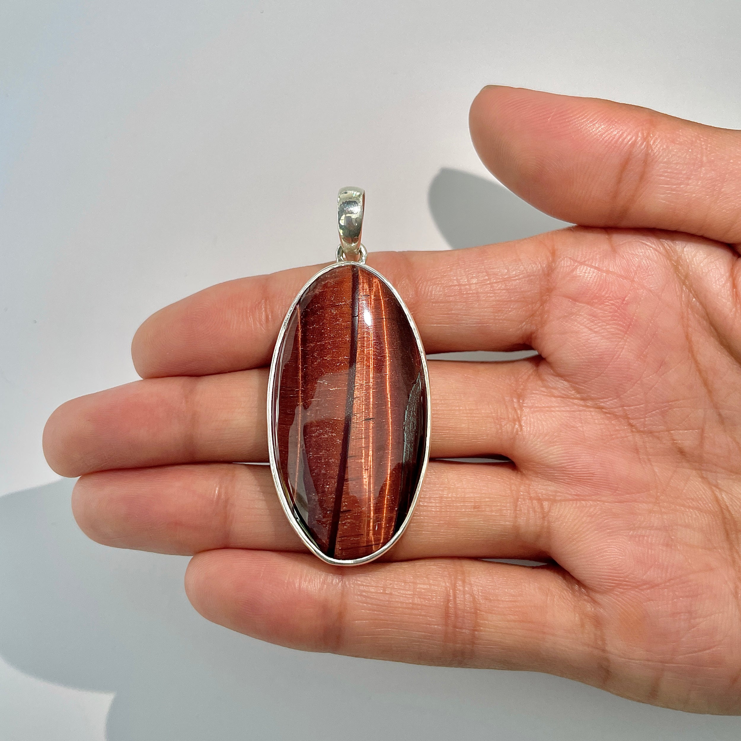 Red Tiger Eye Pendant-(RTE-1-24)