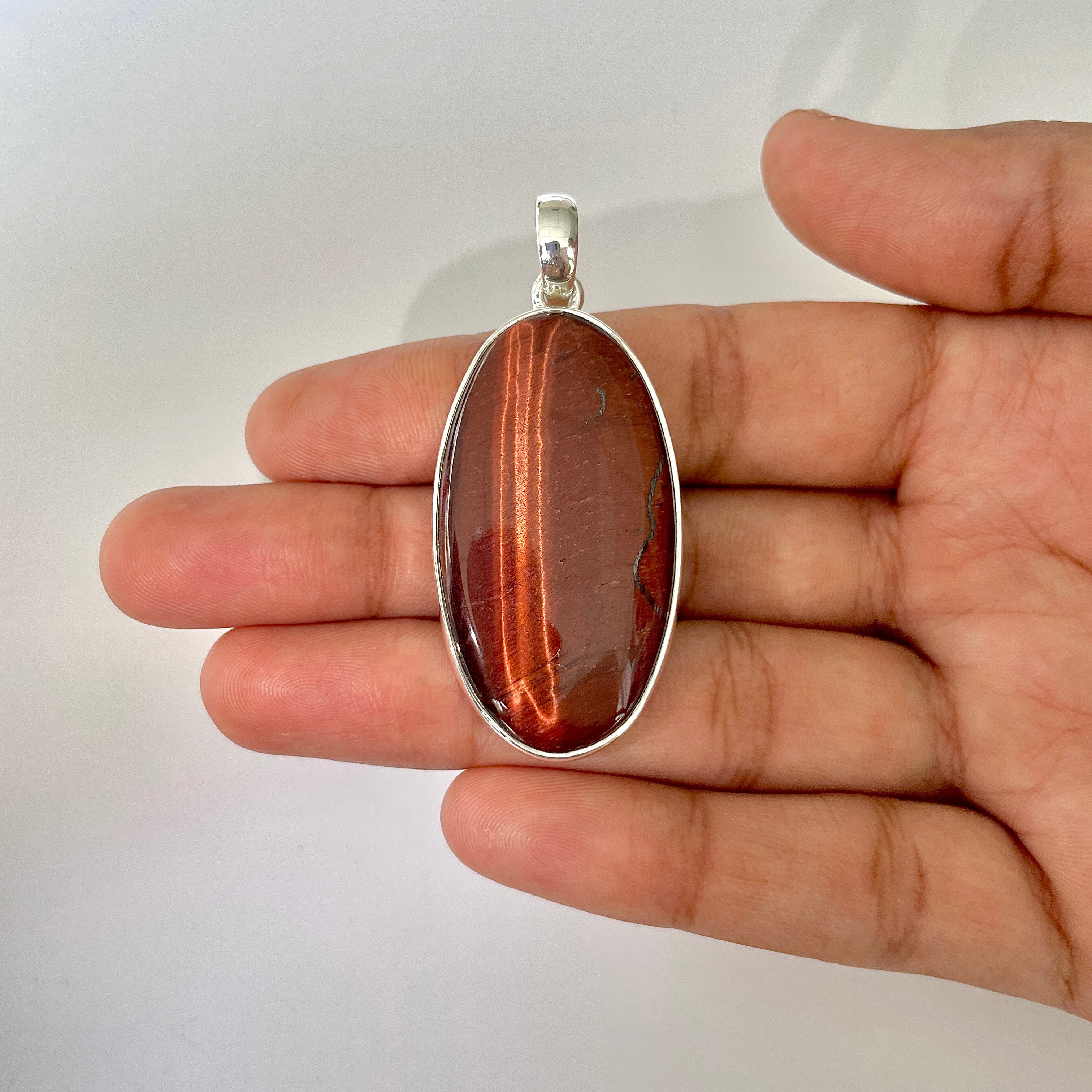 Red Tiger Eye Pendant-(RTE-1-25)