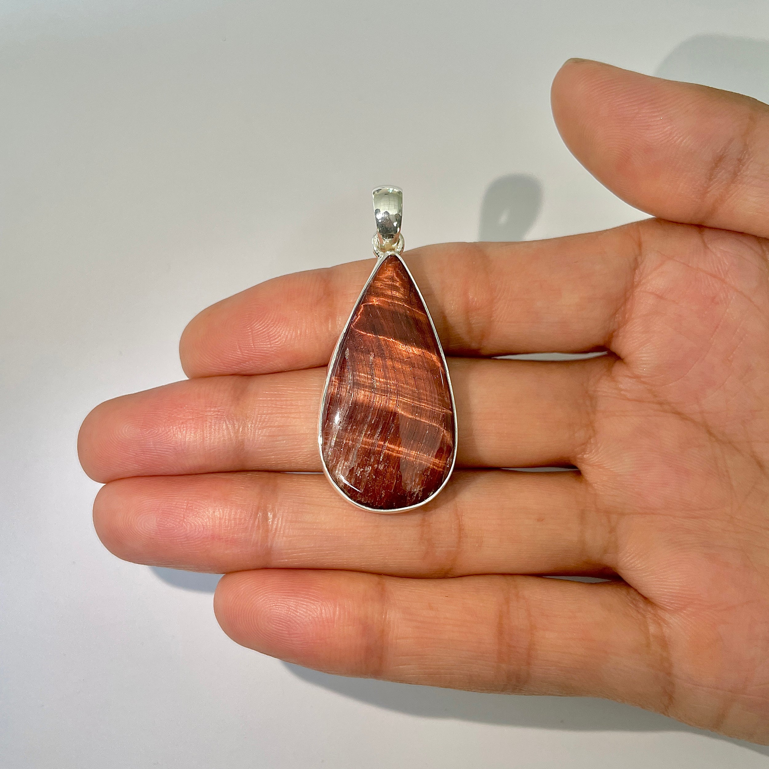 Red Tiger Eye Pendant-(RTE-1-3)