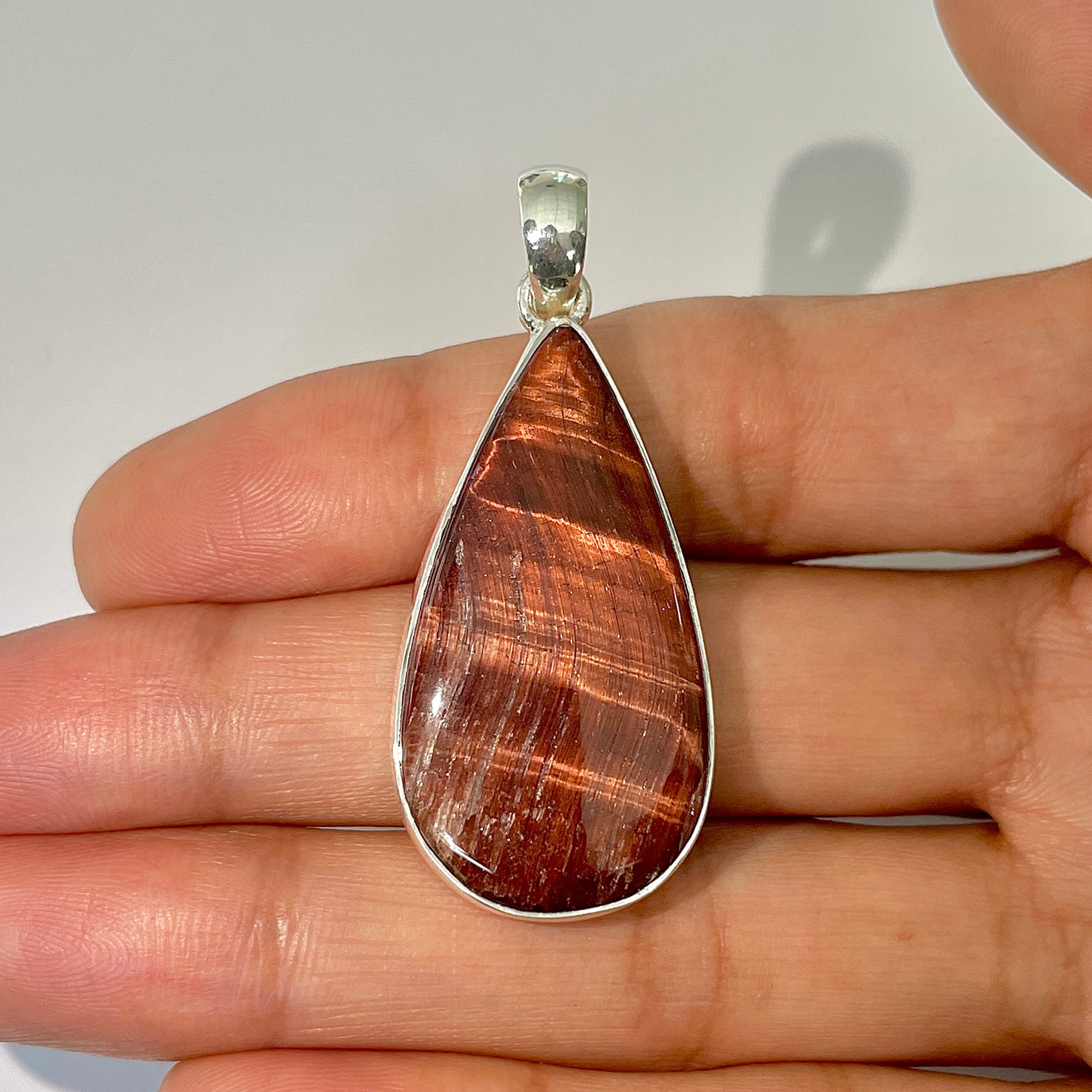 Red Tiger Eye Pendant-(RTE-1-3)