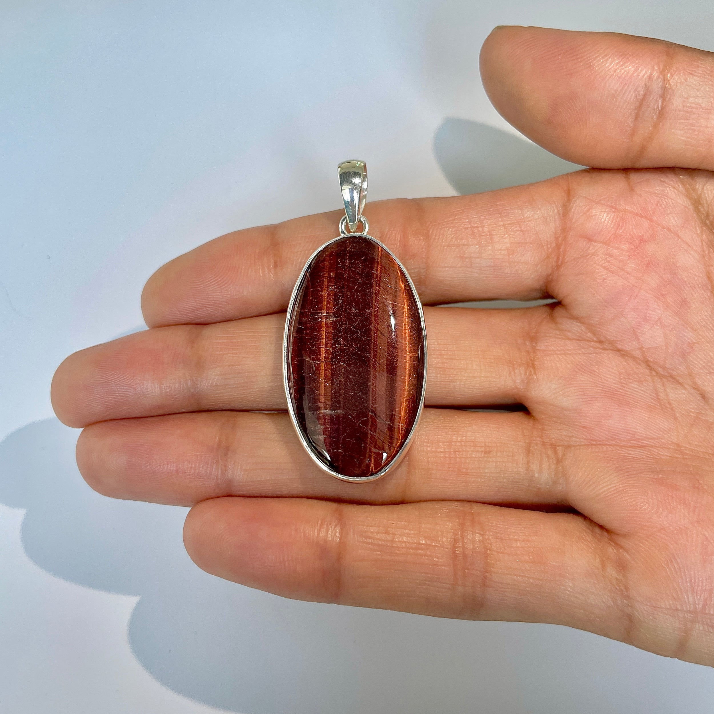 Red Tiger Eye Pendant-(RTE-1-5)