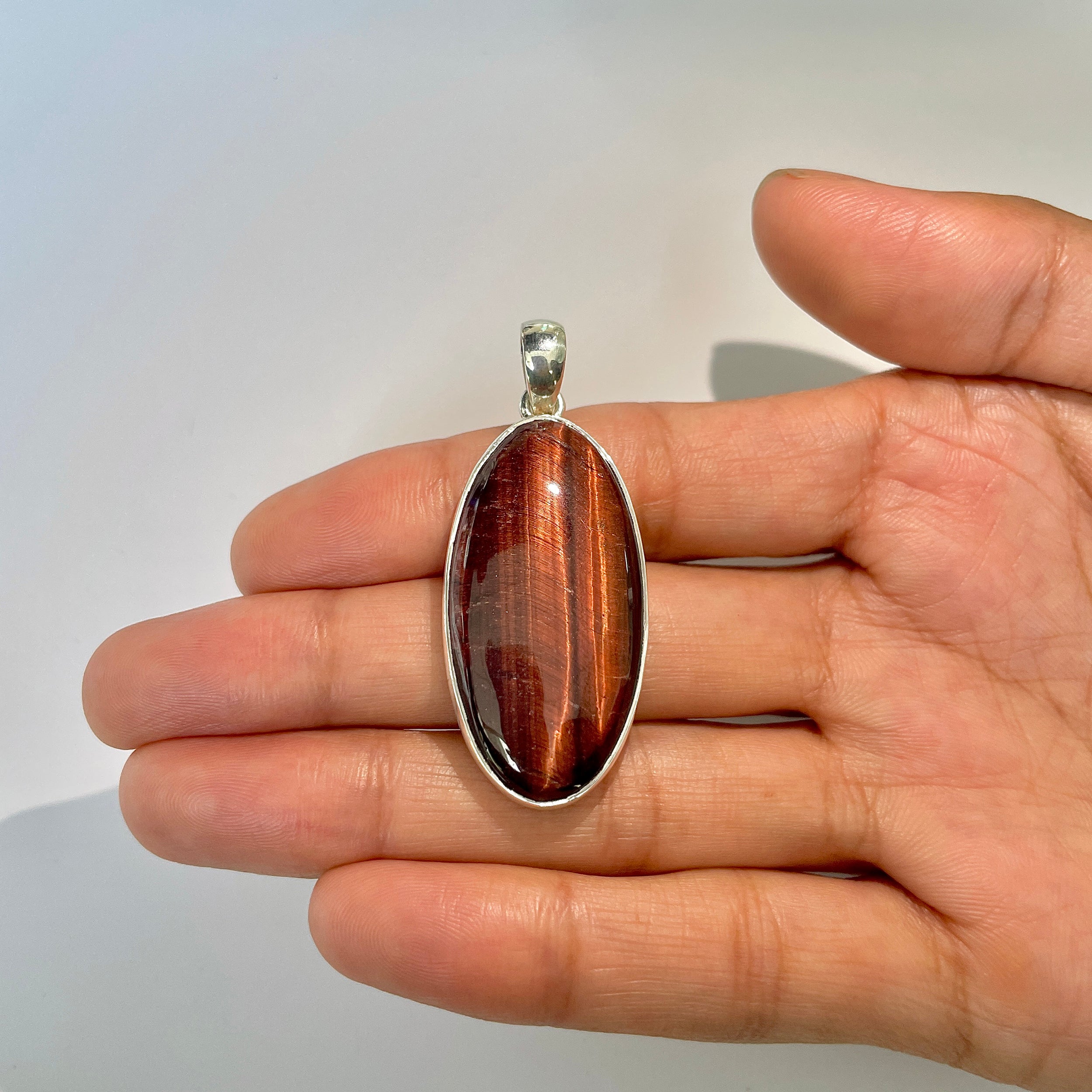 Red Tiger Eye Pendant-(RTE-1-9)