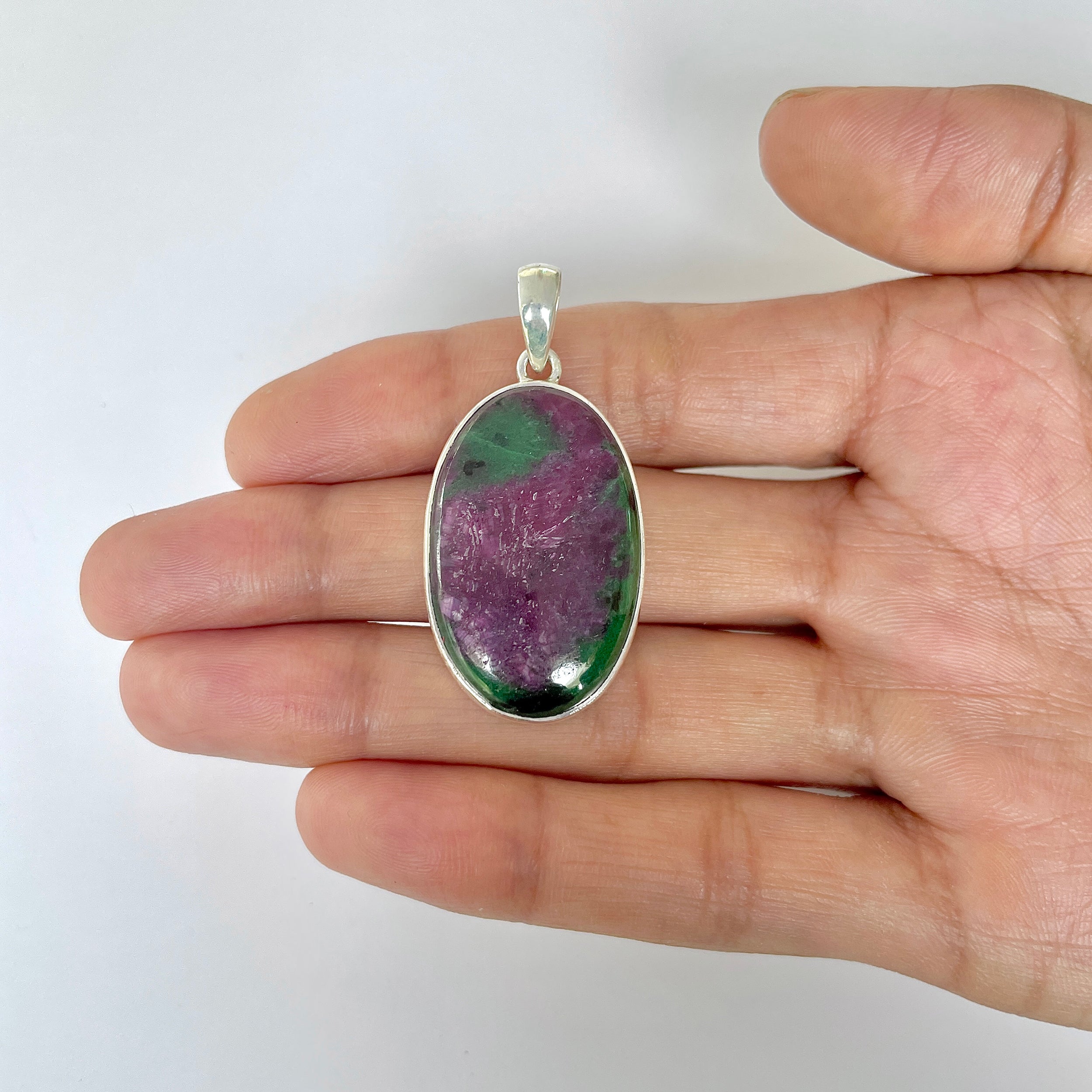 Ruby Zoisite Pendant-(RZS-1-1)