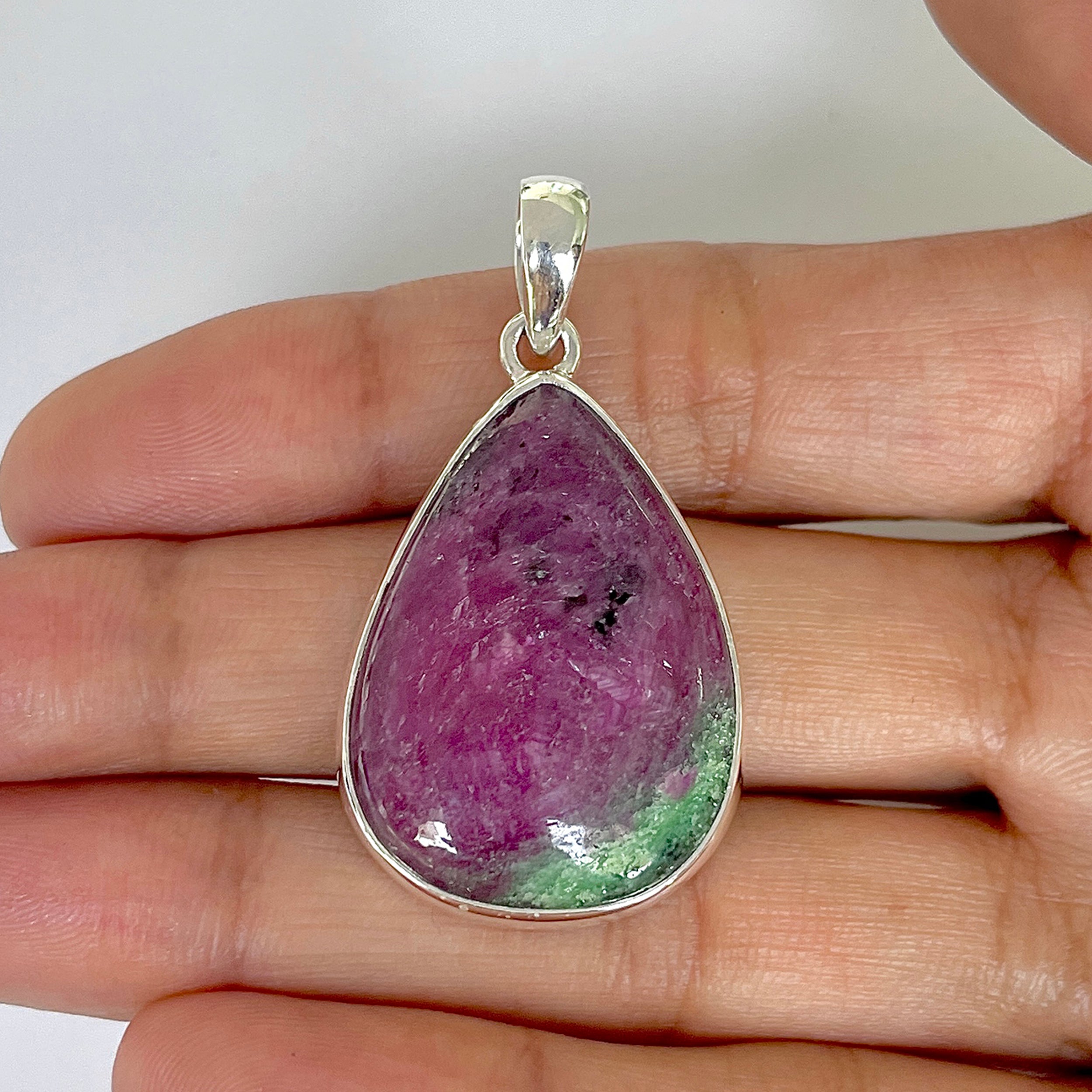 Ruby Zoisite Pendant-(RZS-1-28)