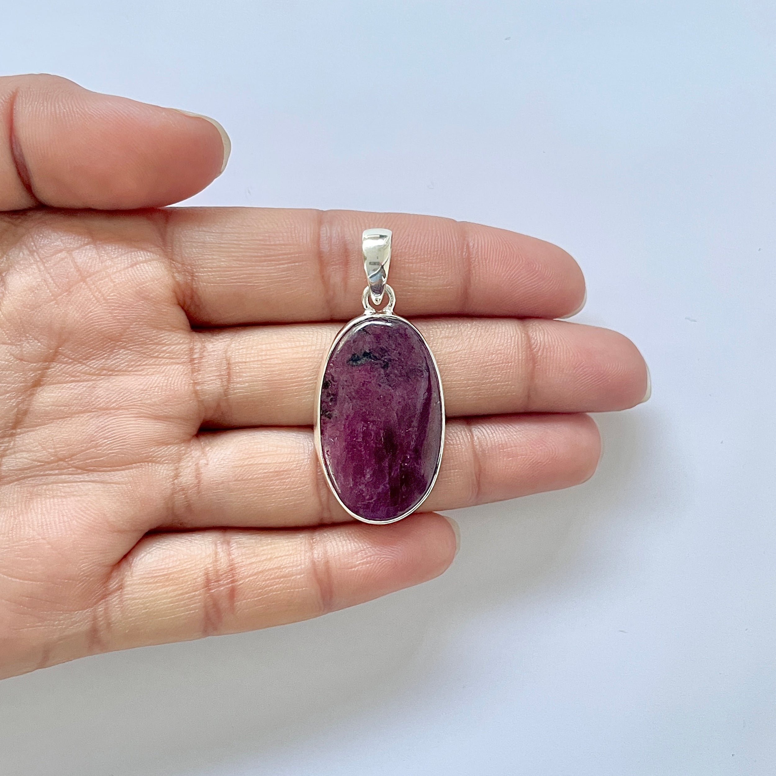 Ruby Zoisite Pendant-(RZS-1-53)