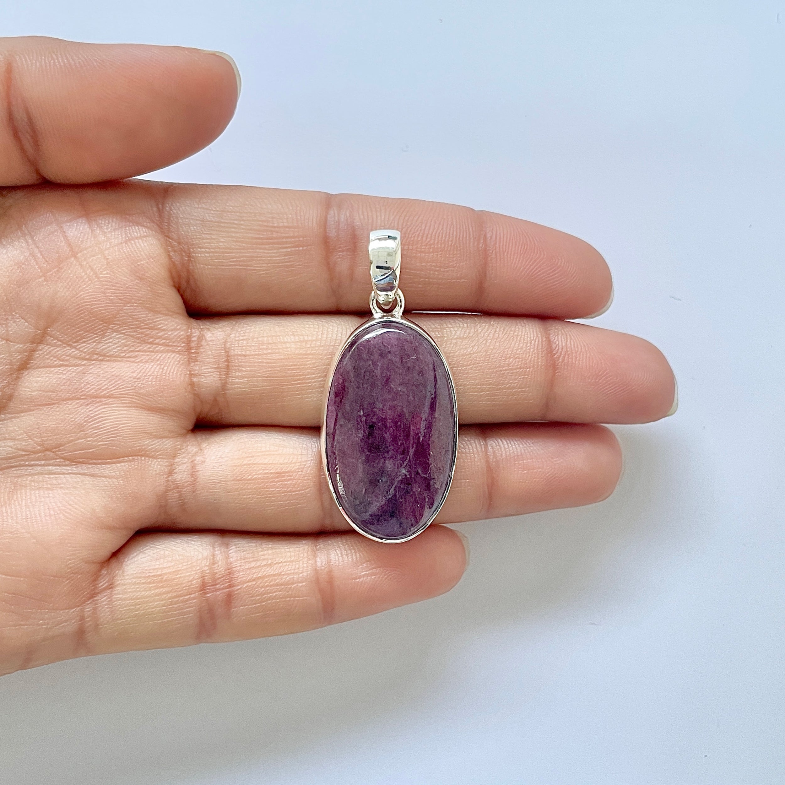 Ruby Zoisite Pendant-(RZS-1-54)