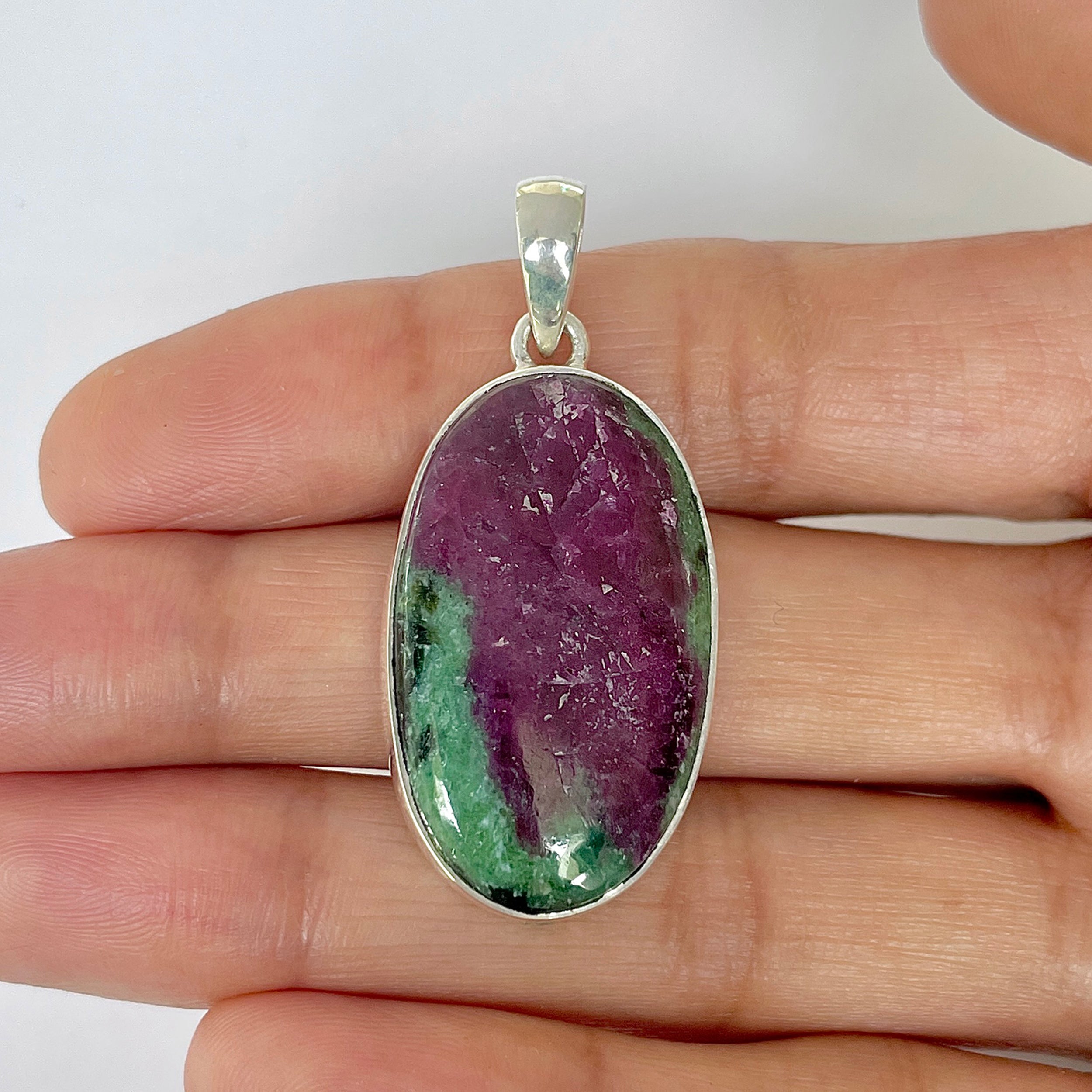 Ruby Zoisite Pendant-(RZS-1-7)
