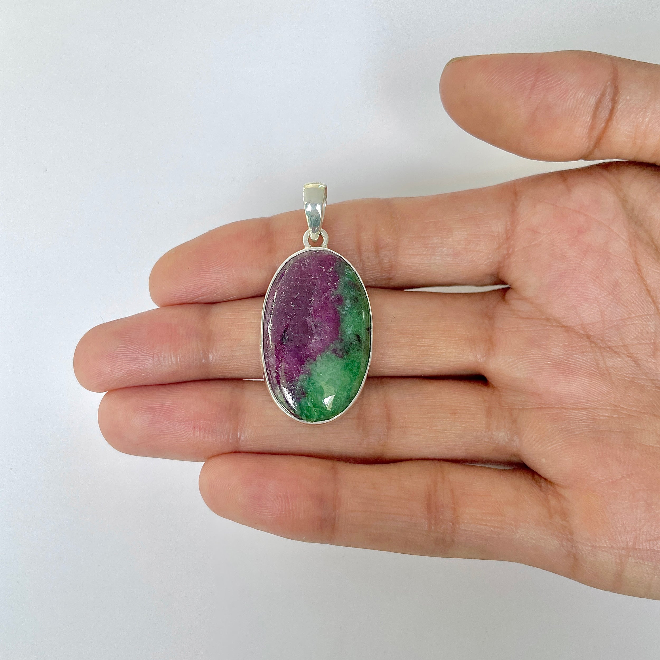 Ruby Zoisite Pendant-(RZS-1-8)