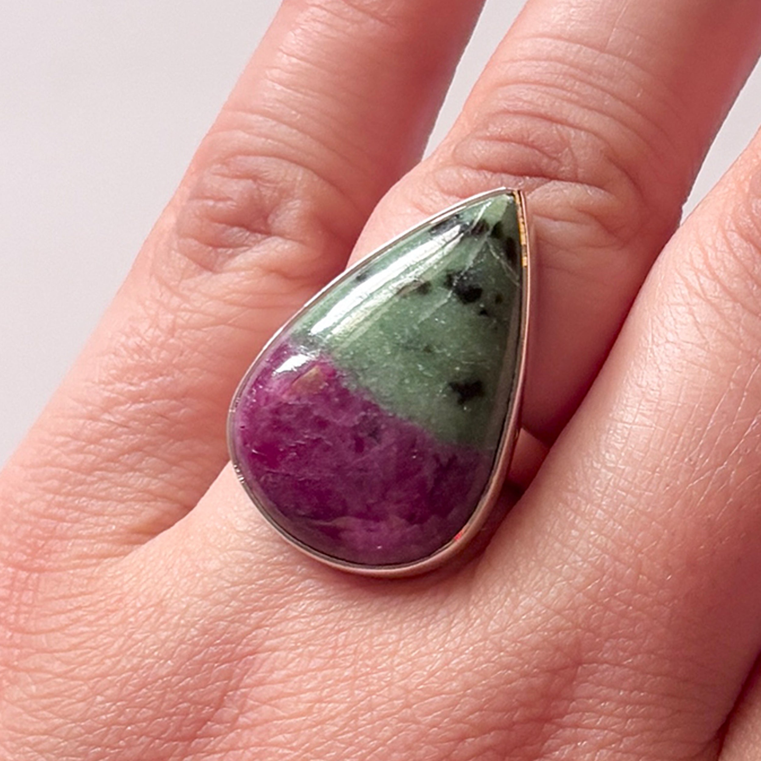 Ruby Zoisite Ring-(RZS-2-14)