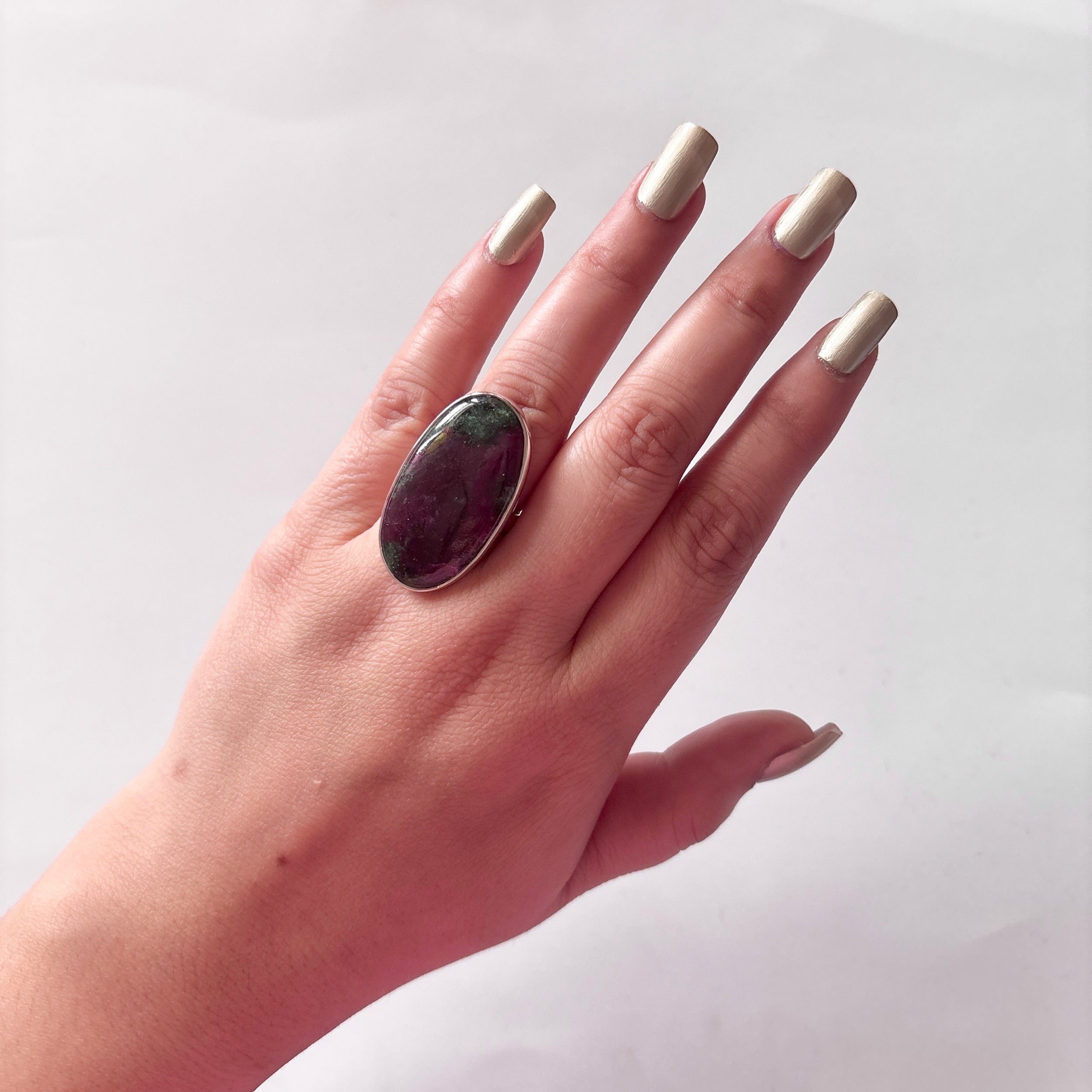 Ruby Zoisite Ring-(RZS-2-17)