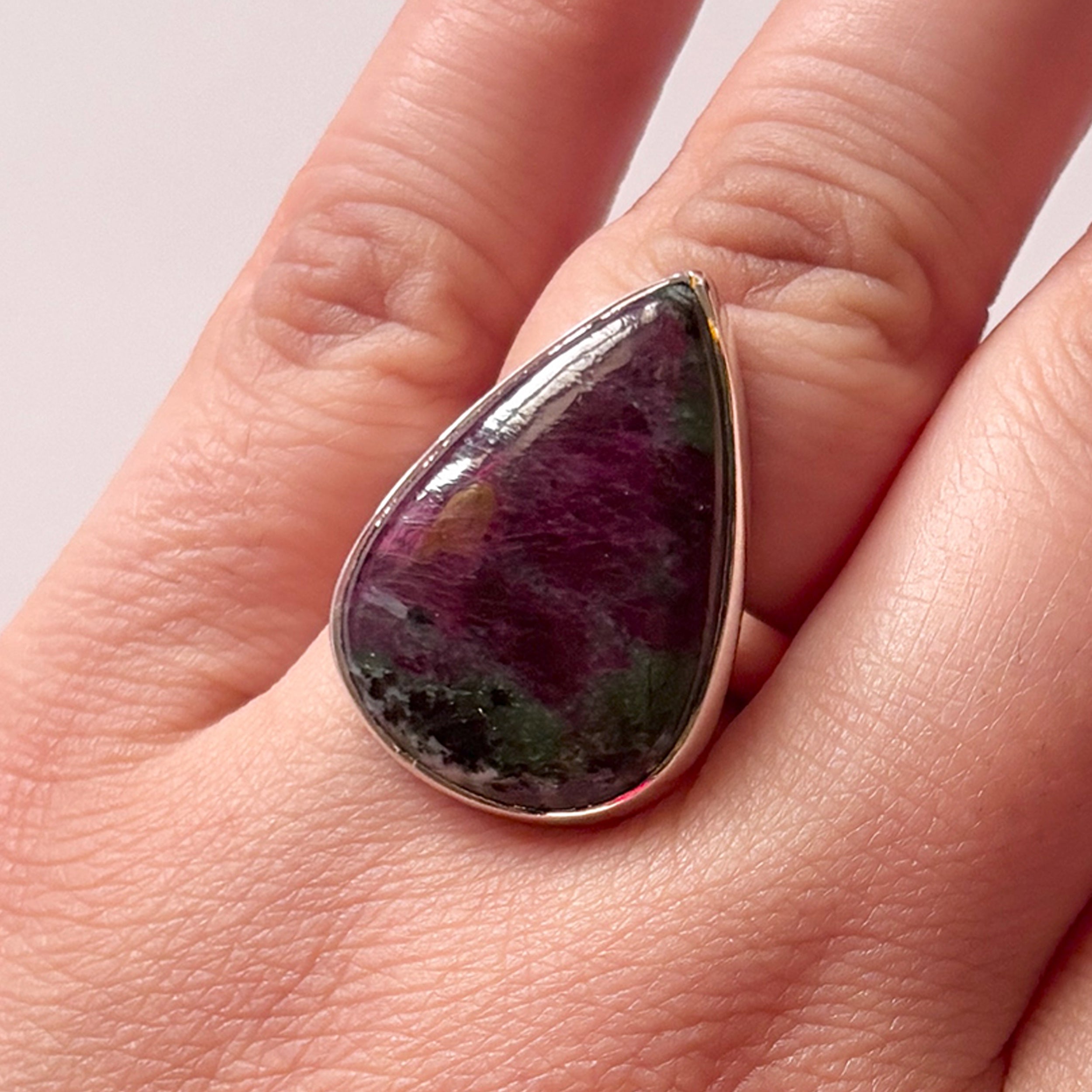 Ruby Zoisite Ring-(RZS-2-19)