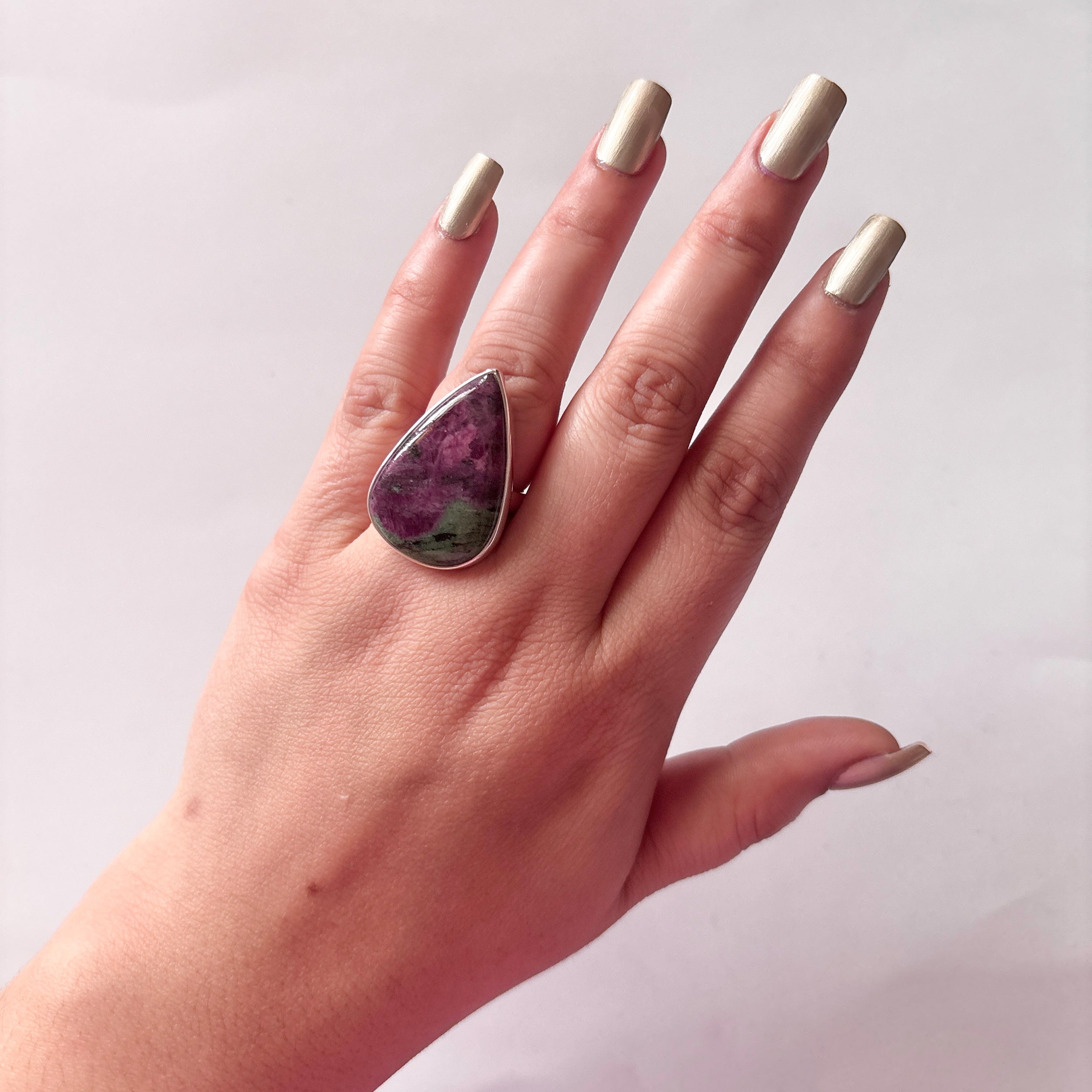 Ruby Zoisite Ring-(RZS-2-2)