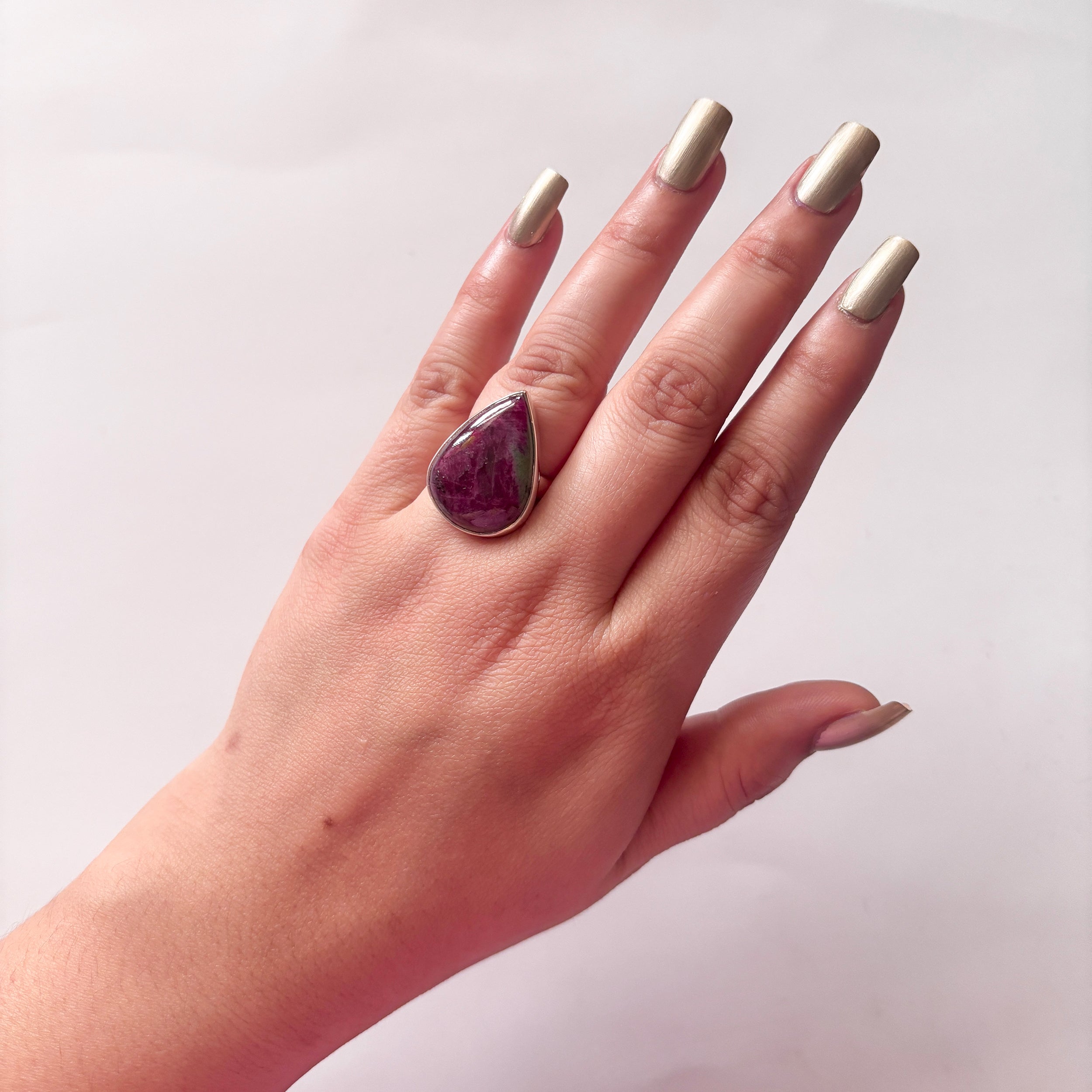 Ruby Zoisite Ring-(RZS-2-22)