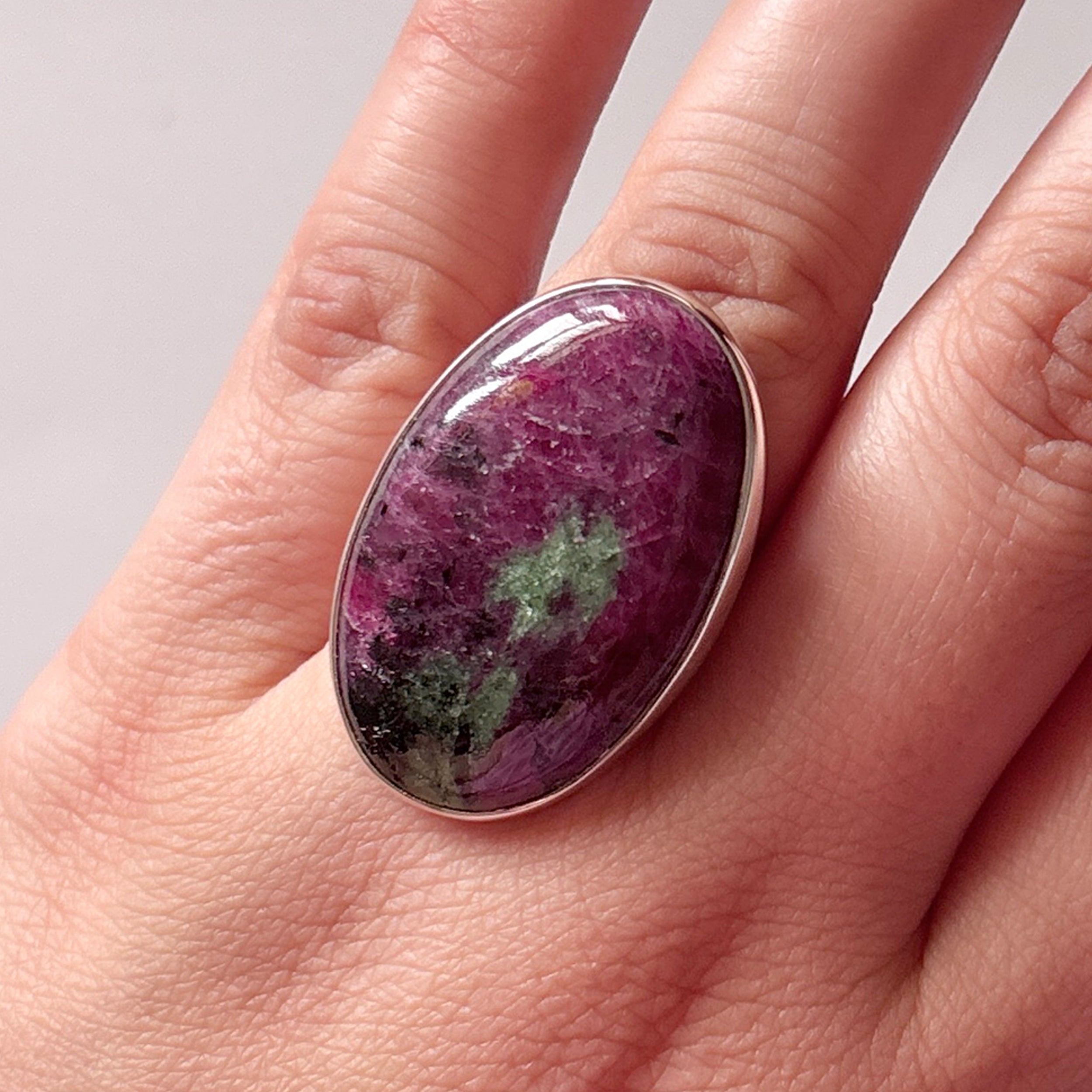 Ruby Zoisite Ring-(RZS-2-23)