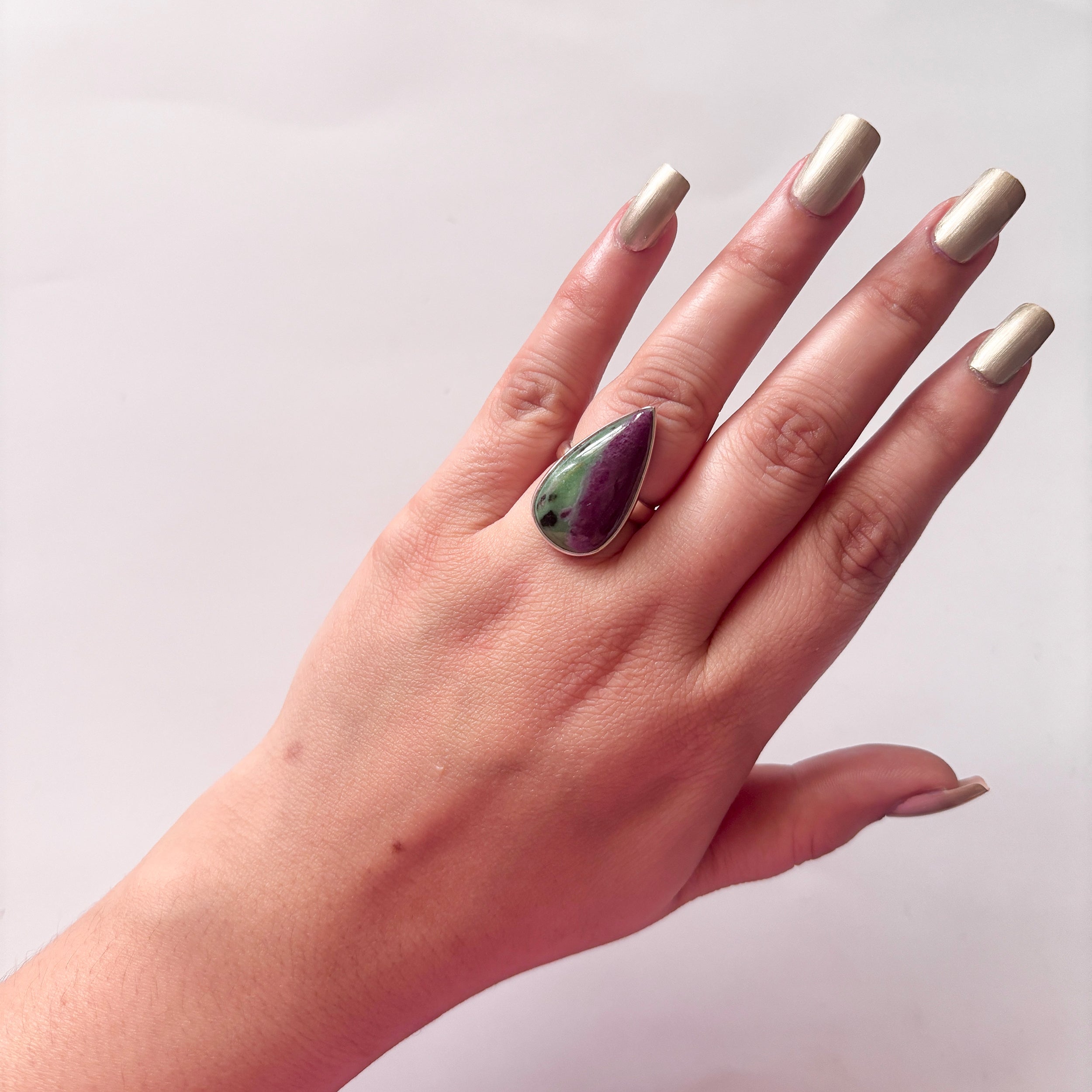 Ruby Zoisite Ring-(RZS-2-25)