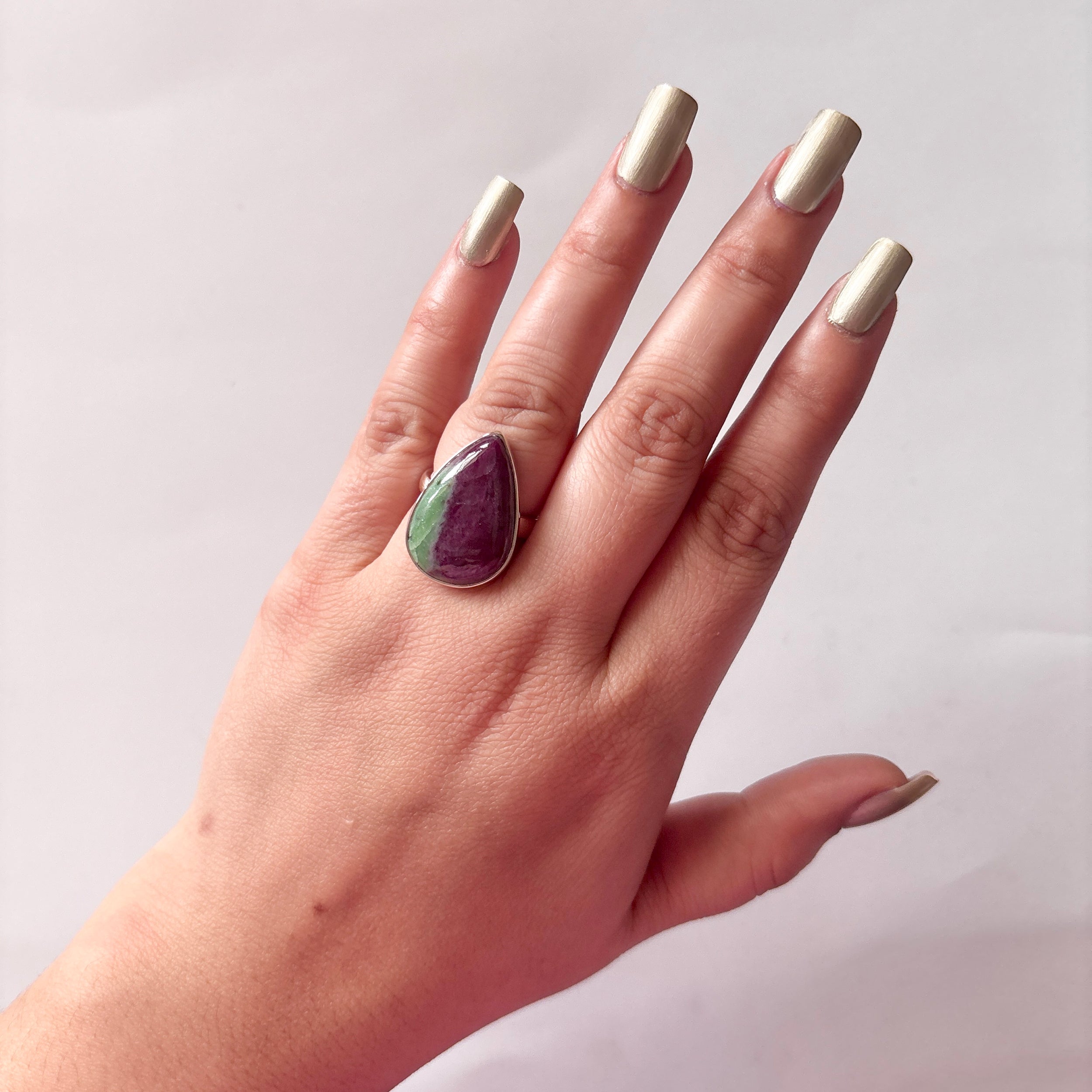 Ruby Zoisite Ring-(RZS-2-26)