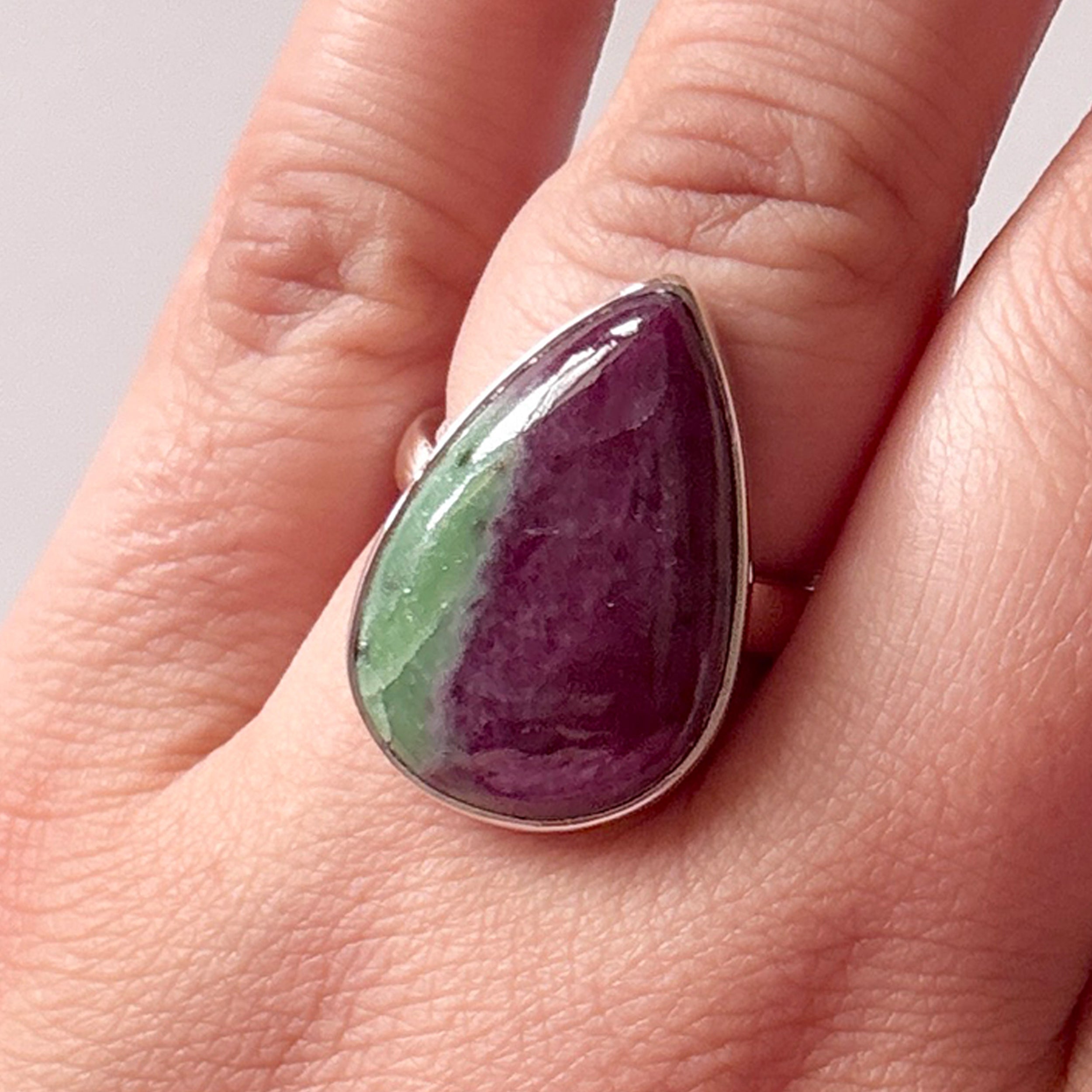 Ruby Zoisite Ring-(RZS-2-26)
