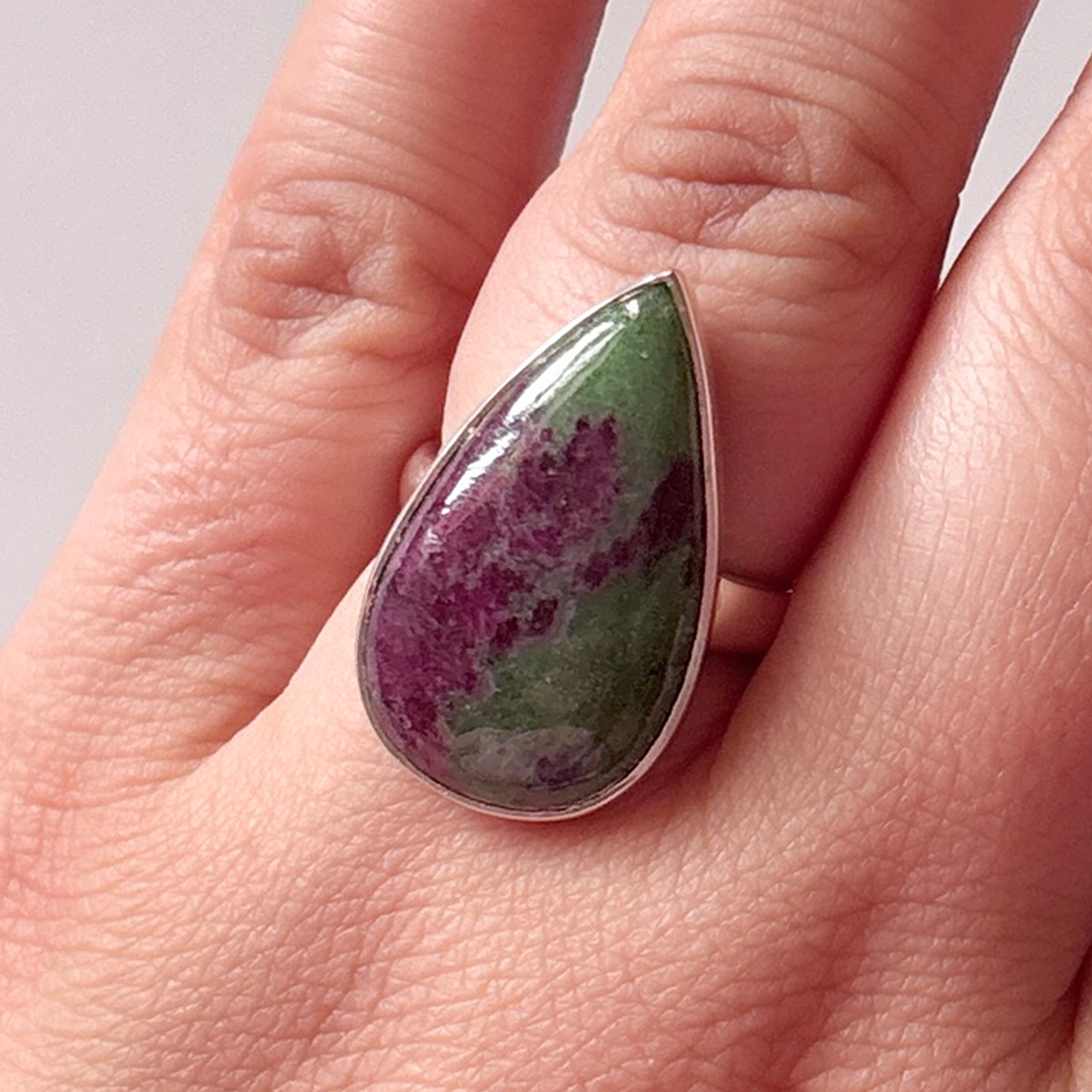 Ruby Zoisite Ring-(RZS-2-9)