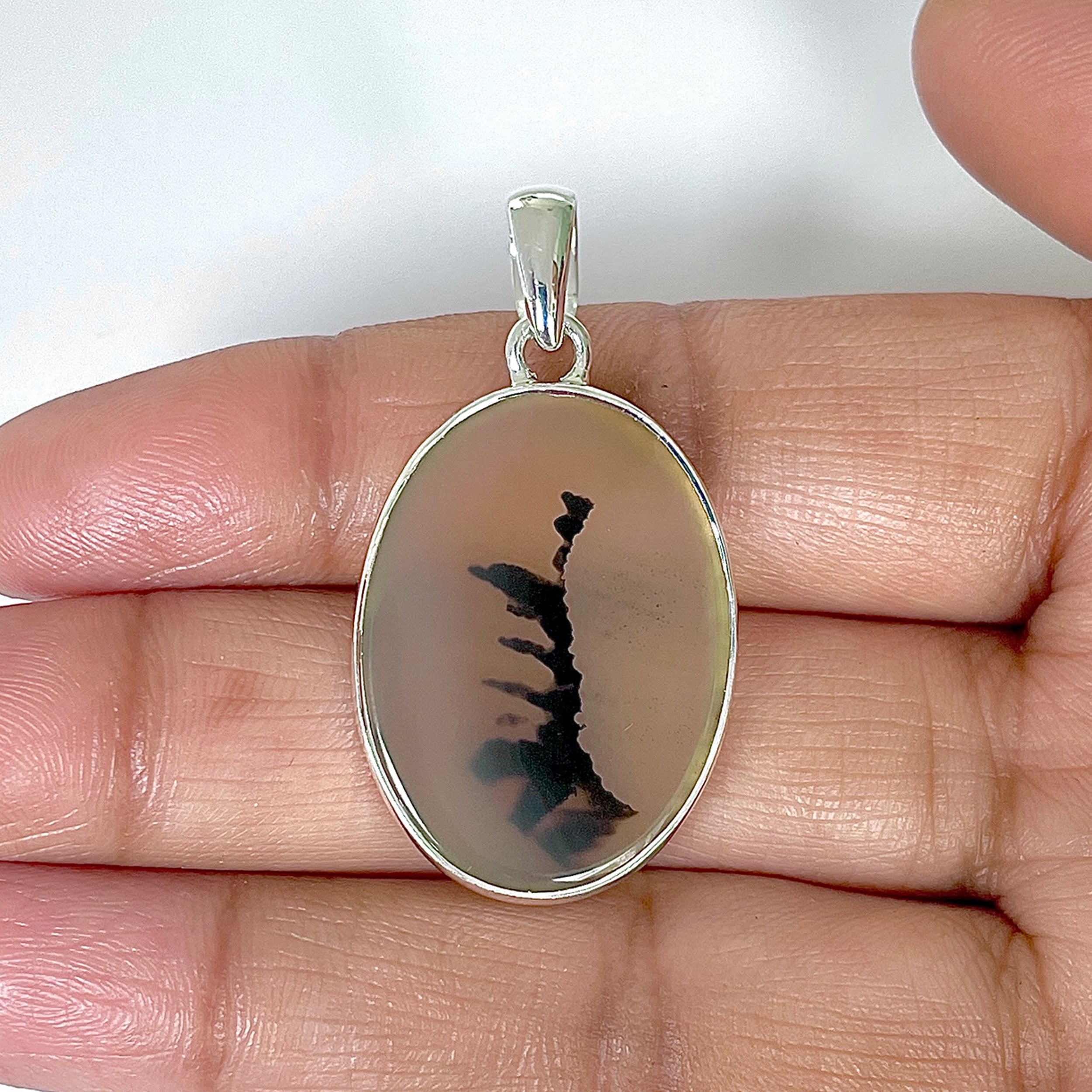 Scenic Agate Pendant-(SCA-1-13)