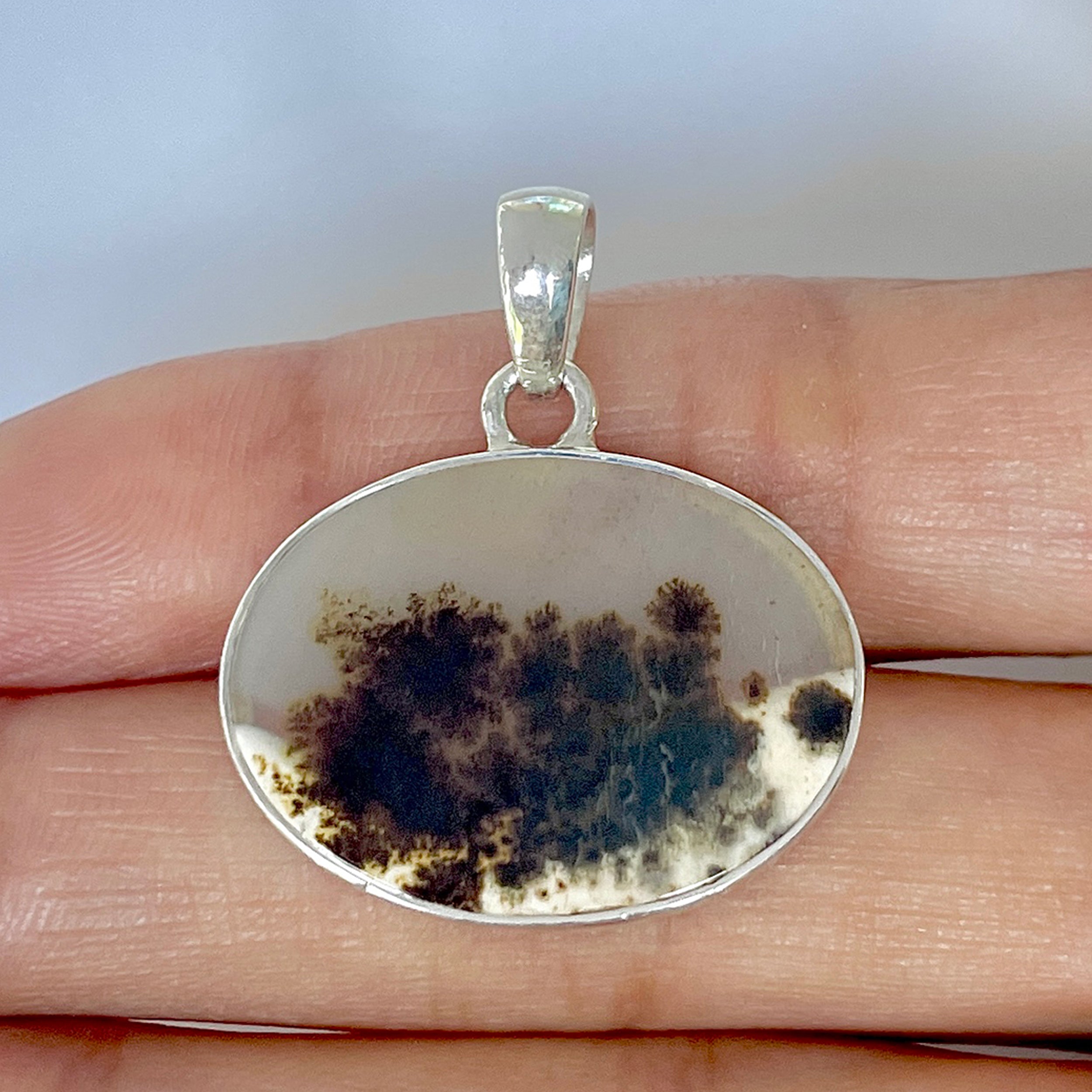 Scenic Agate Pendant-(SCA-1-45)