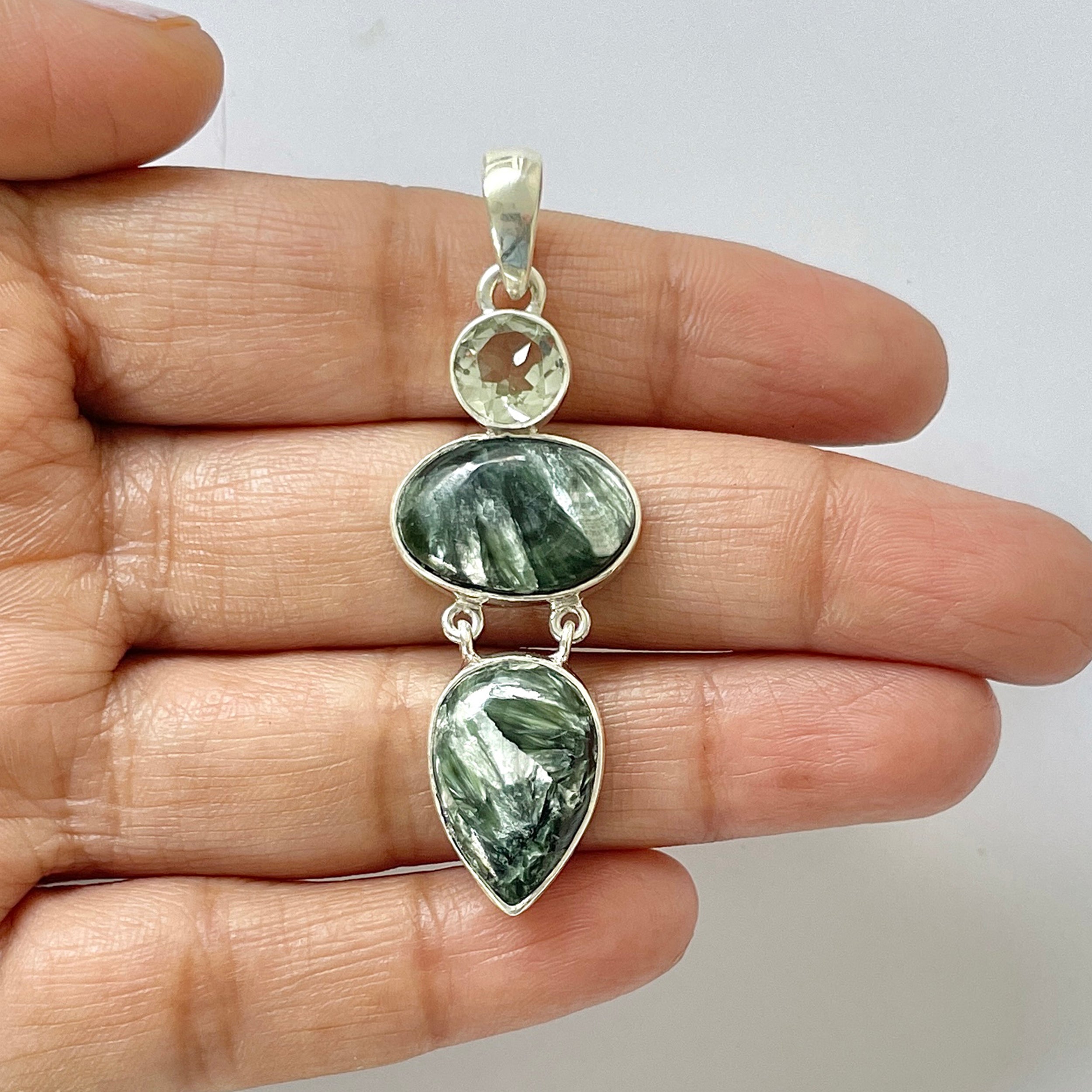 Seraphinite Pendant-(SER-1-11)