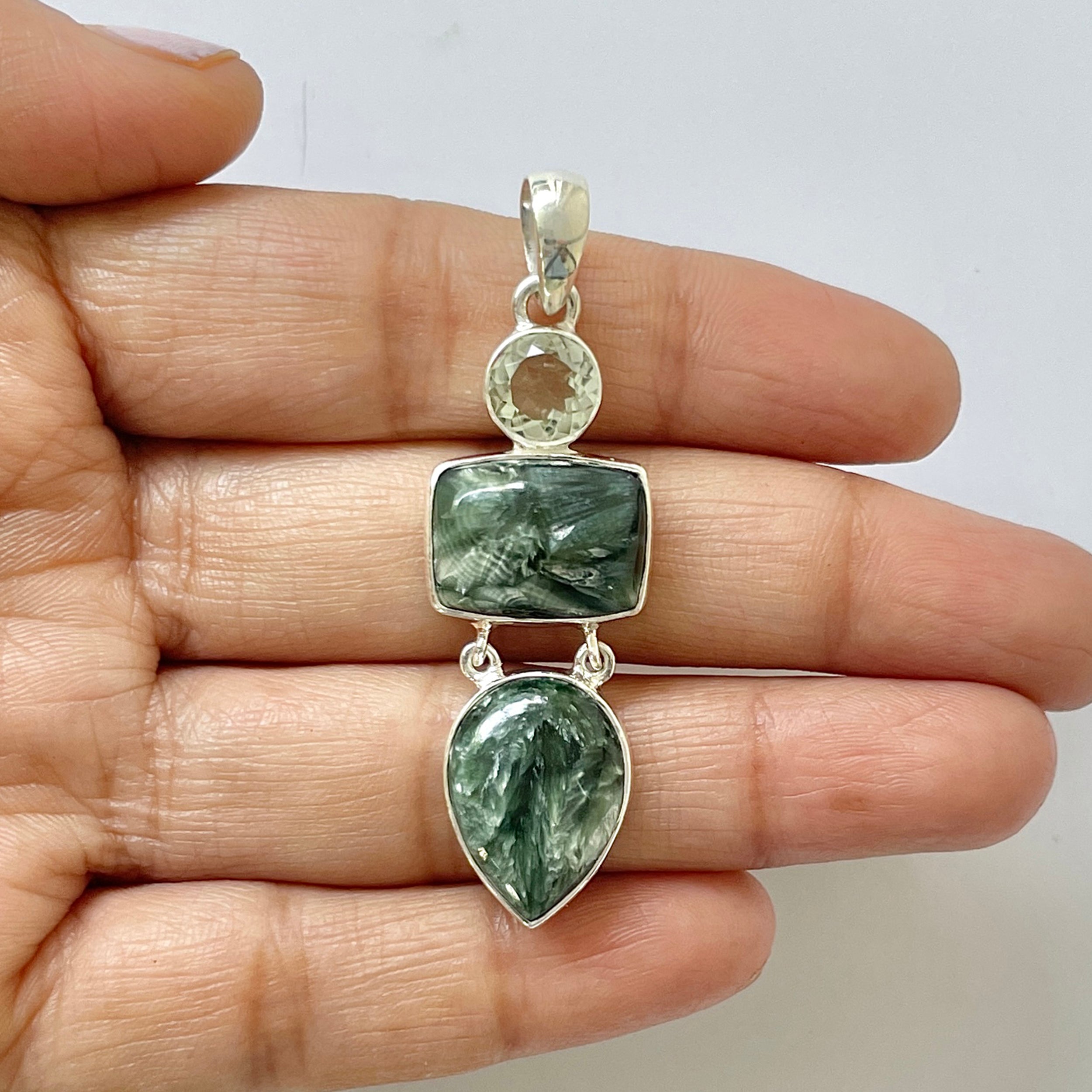 Seraphinite Pendant-(SER-1-13)