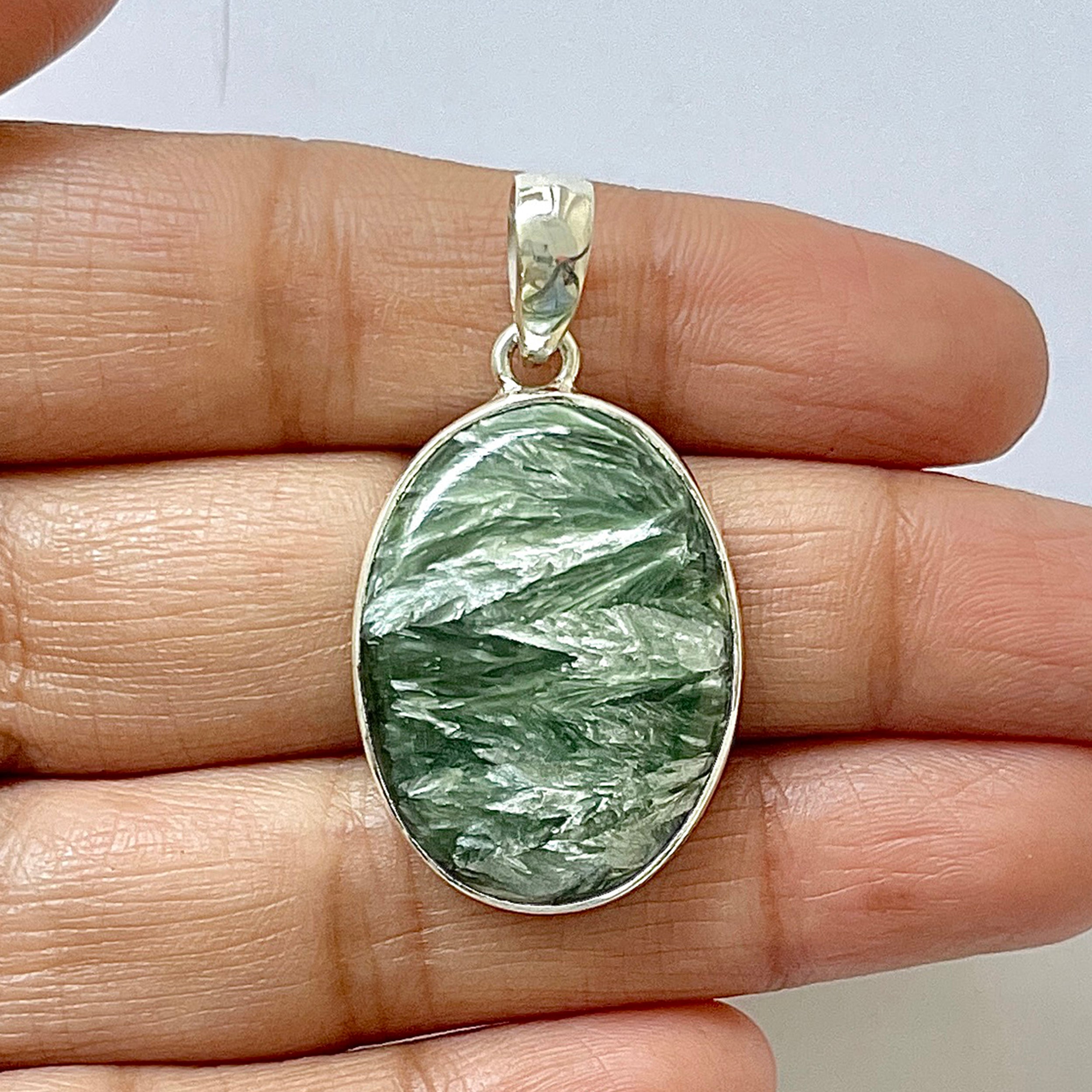 Seraphinite Pendant-(SER-1-27)