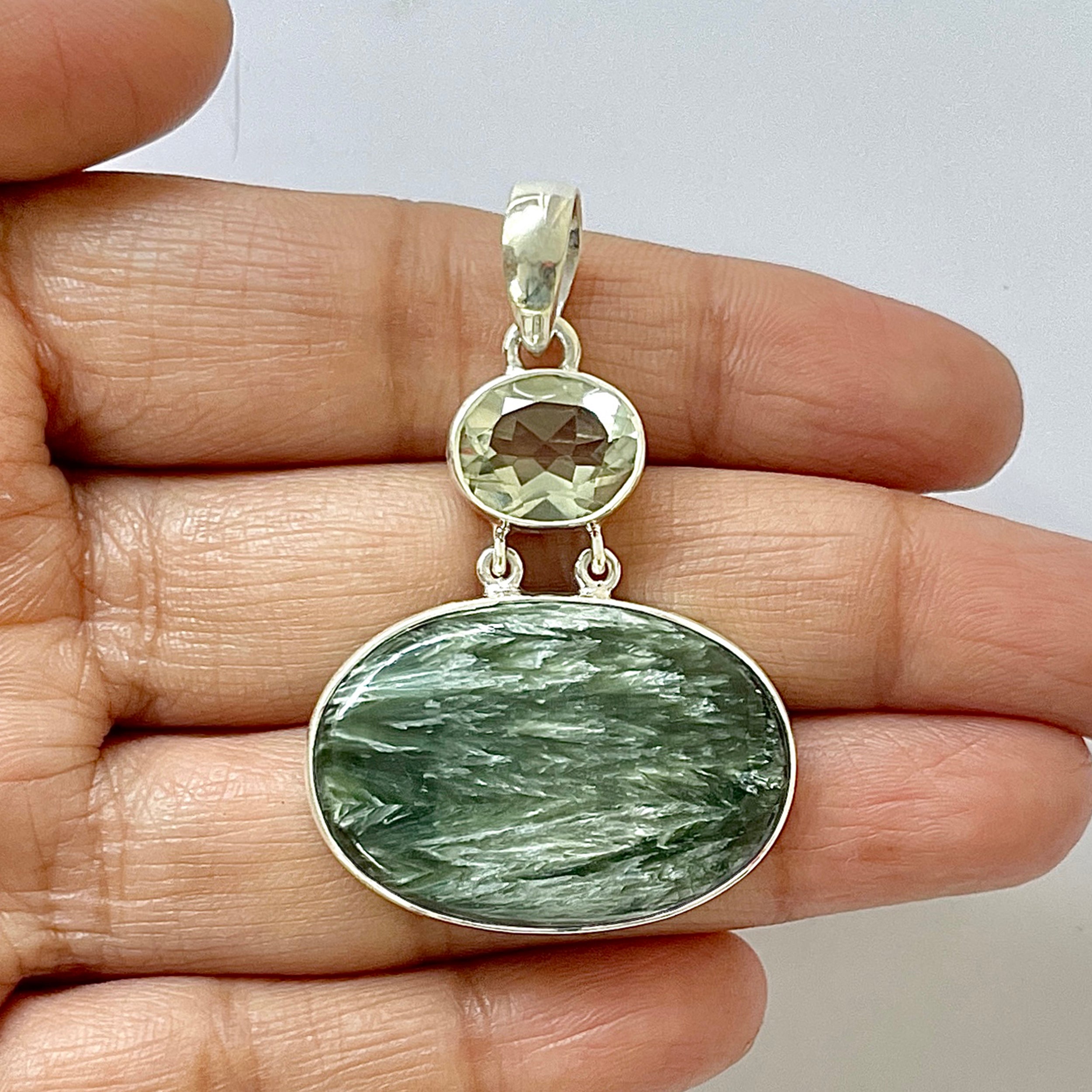 Seraphinite Pendant-(SER-1-28)