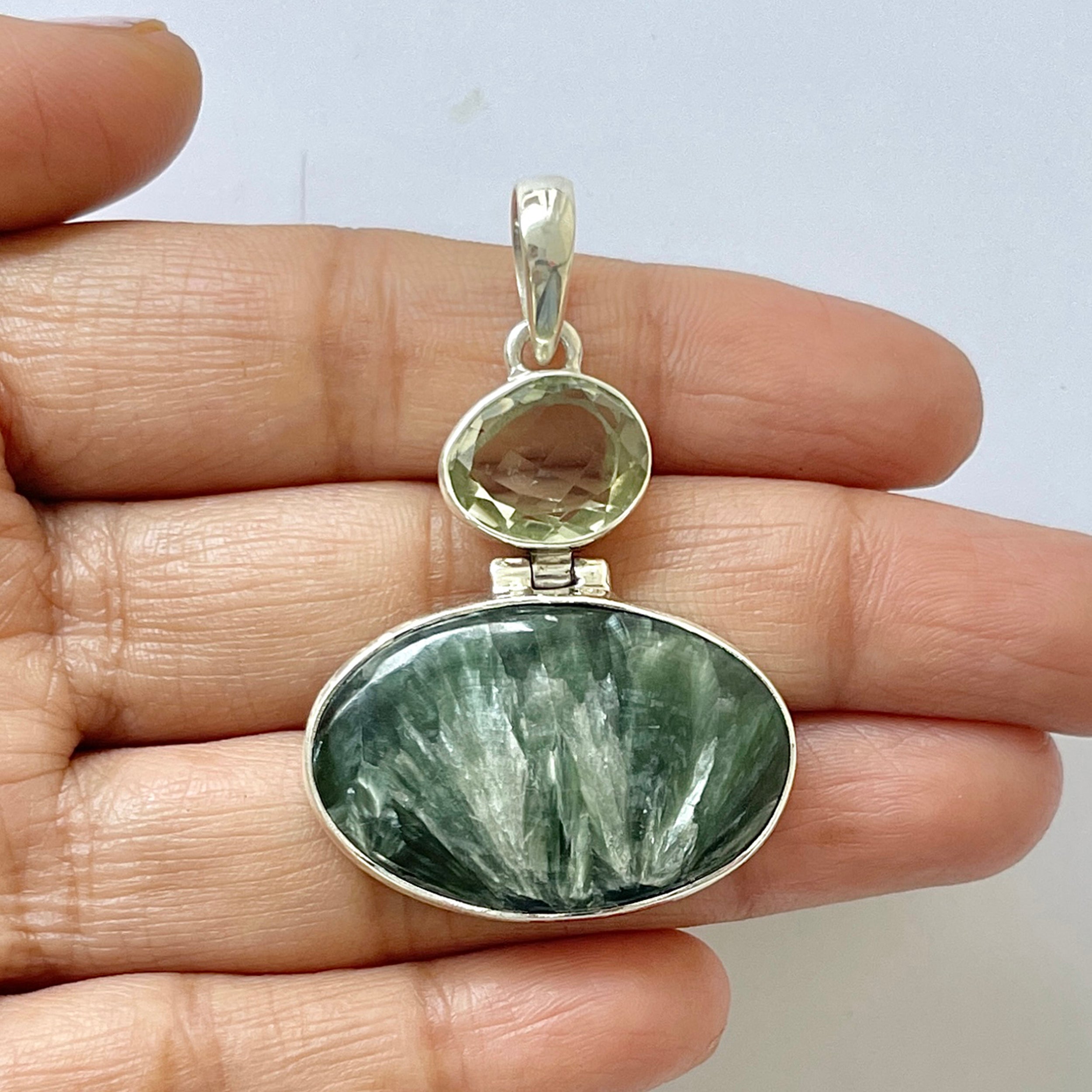Seraphinite Pendant-(SER-1-32)