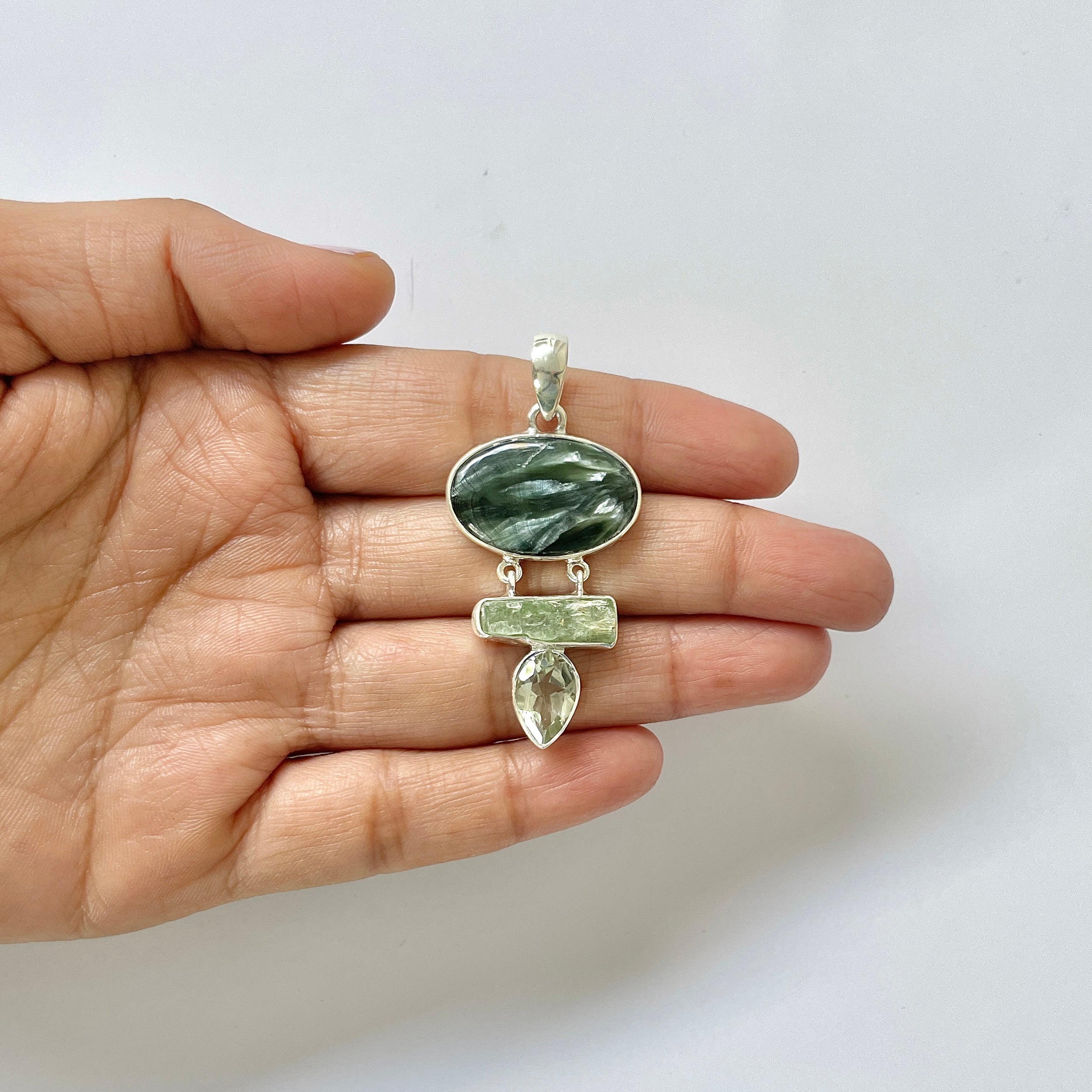 Seraphinite Pendant-(SER-1-34)