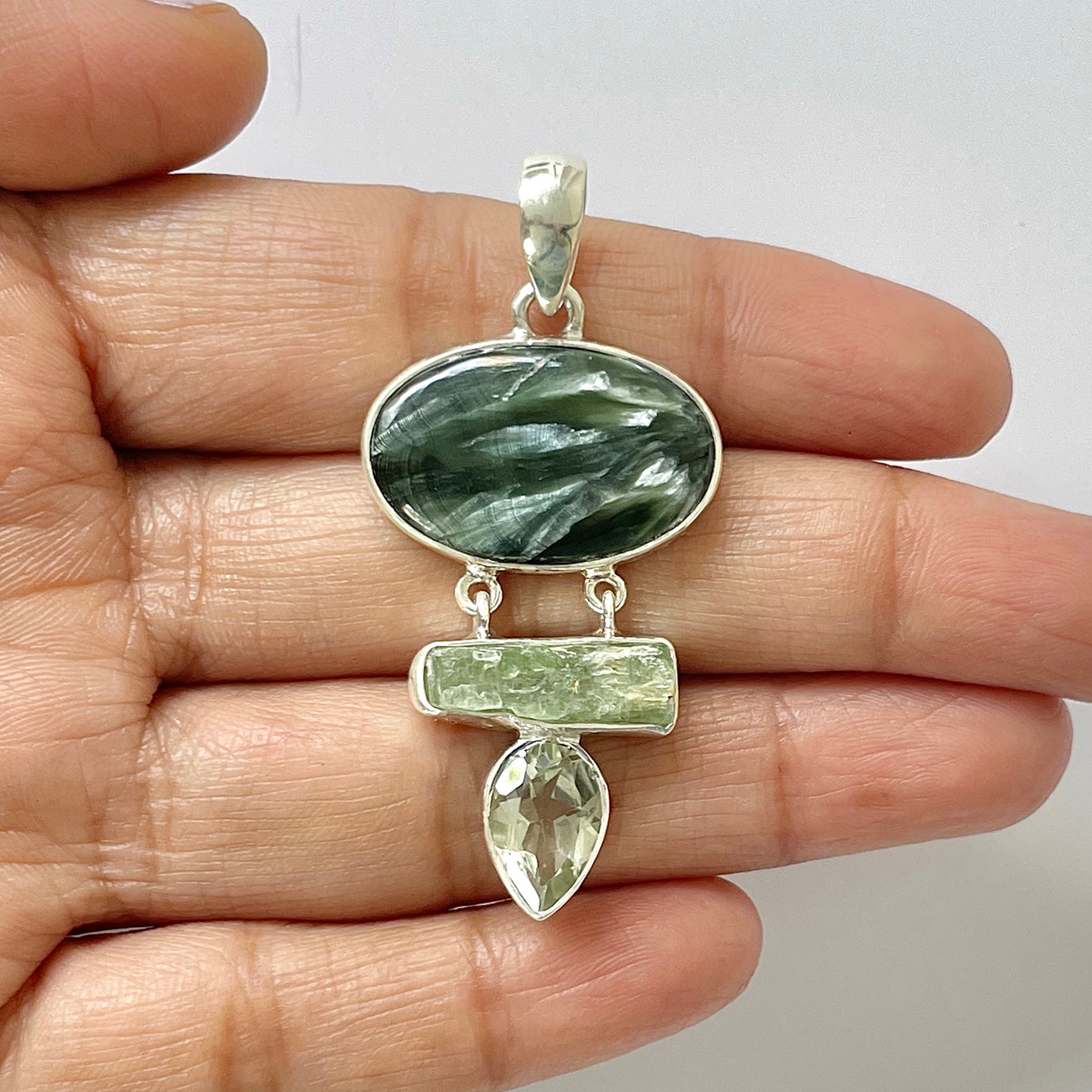 Seraphinite Pendant-(SER-1-34)