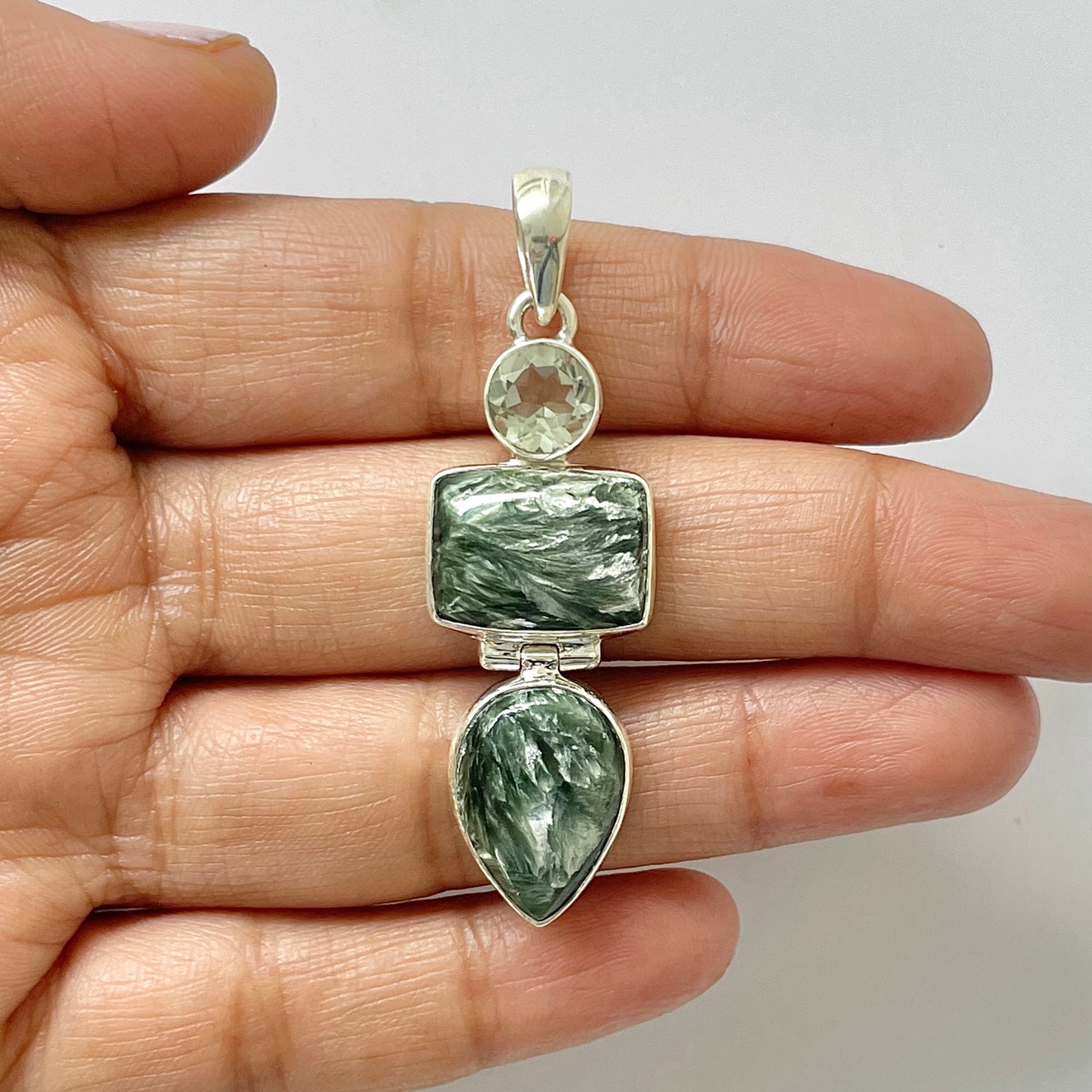 Seraphinite Pendant-(SER-1-38)