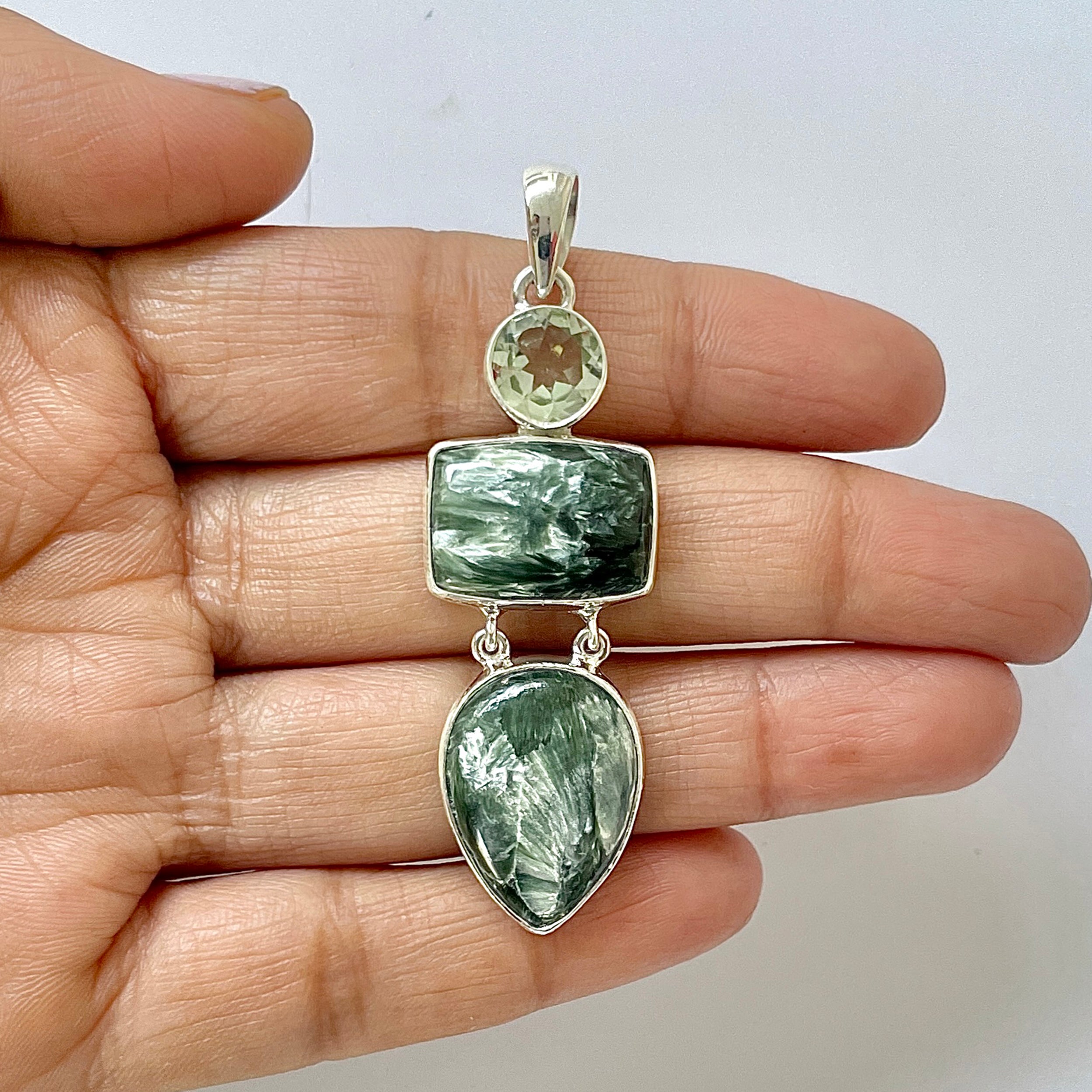 Seraphinite Pendant-(SER-1-41)