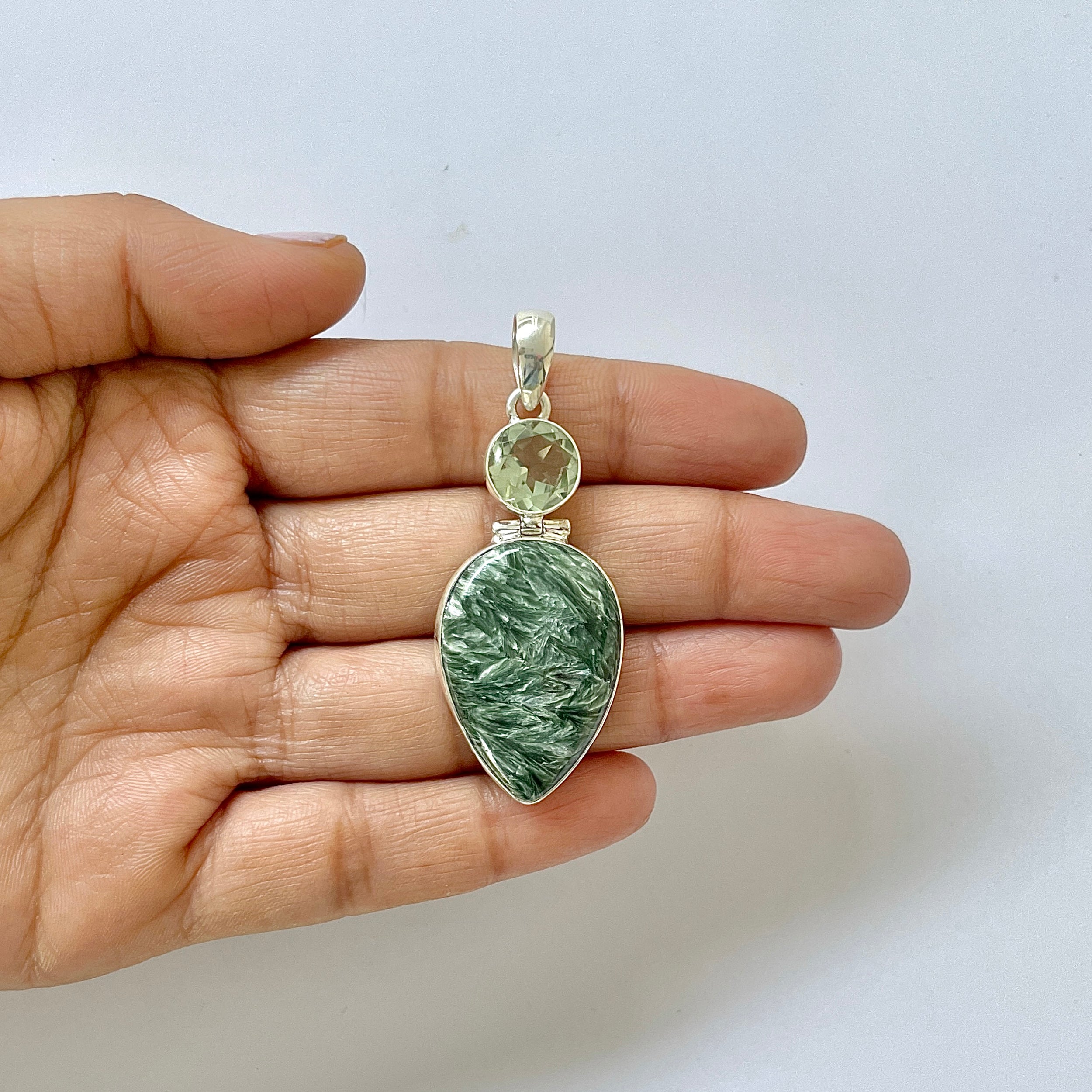 Seraphinite Pendant-(SER-1-46)